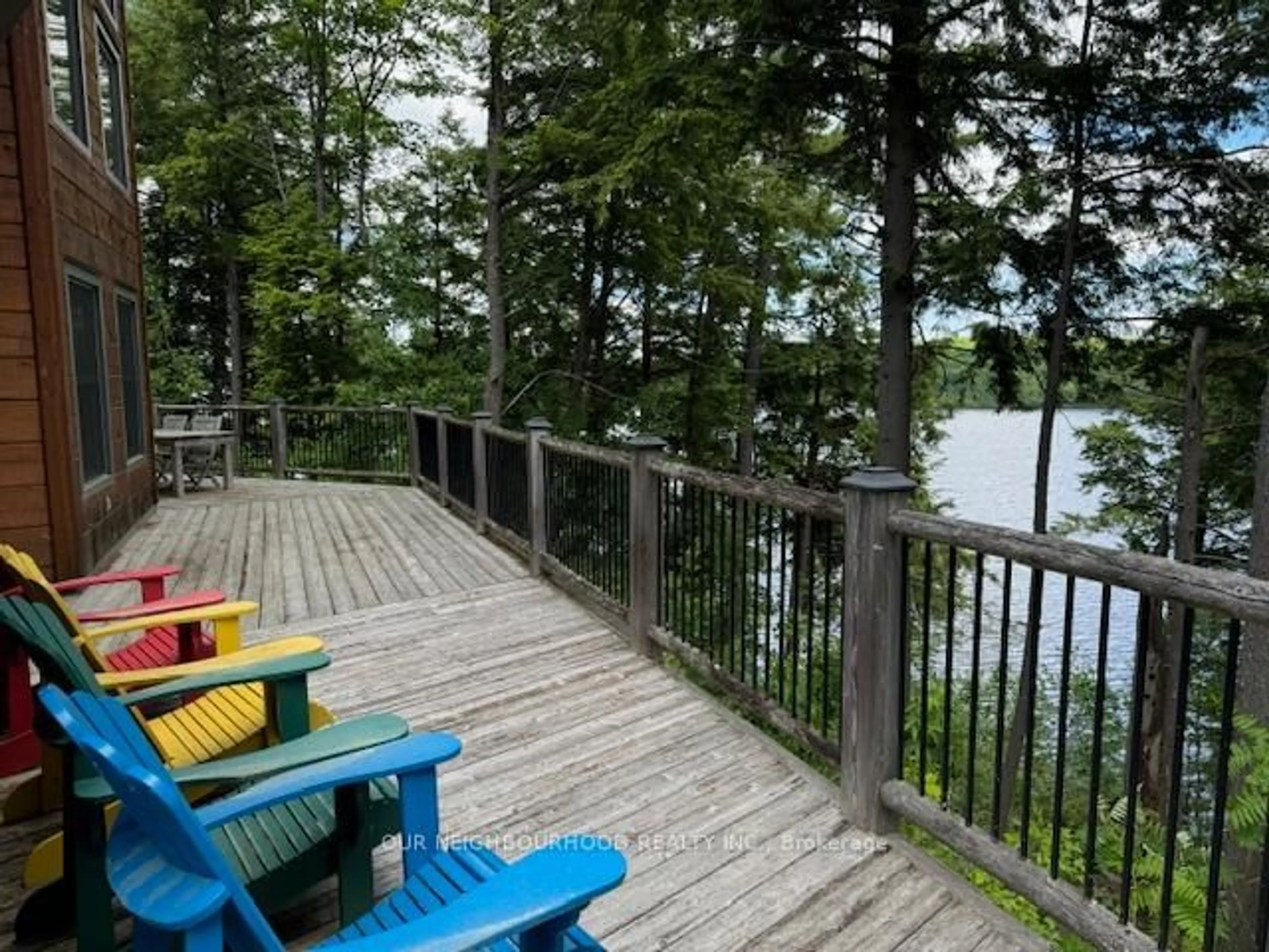 Patio, water/lake/river/ocean view for 277 Lake Tangamong, Limoges Ontario K0K 2M0