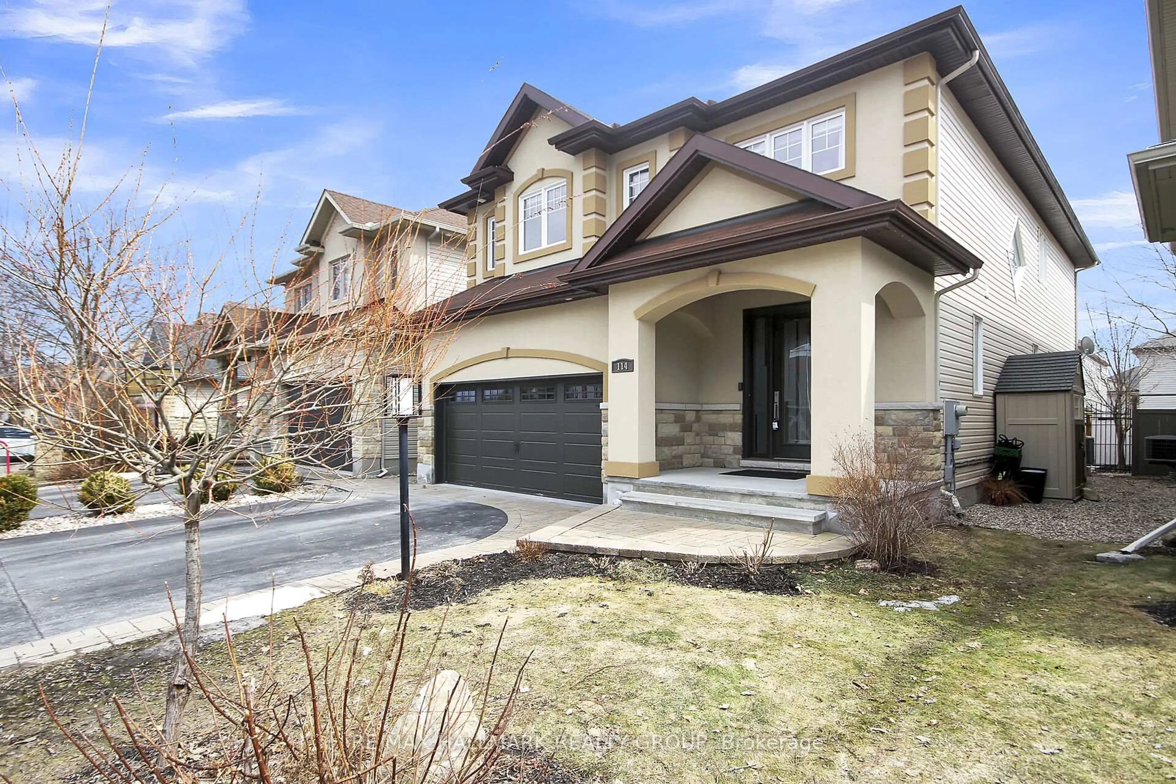 Home with brick exterior material, street for 114 Hartsmere Dr, Stittsville Ontario K2S 2G1