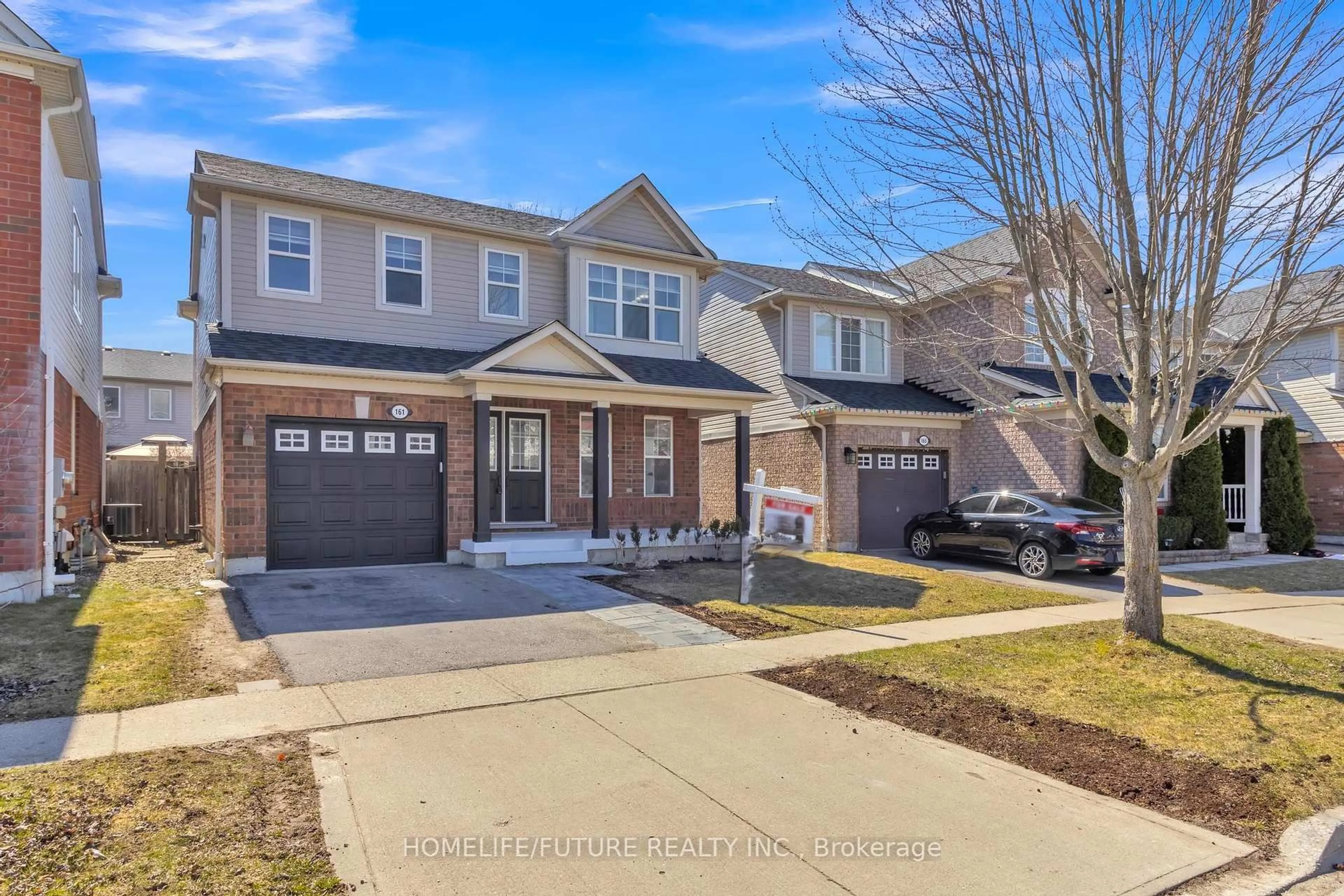 Home with brick exterior material, street for 161 Coulthard Blvd, Cambridge Ontario N1T 2J5