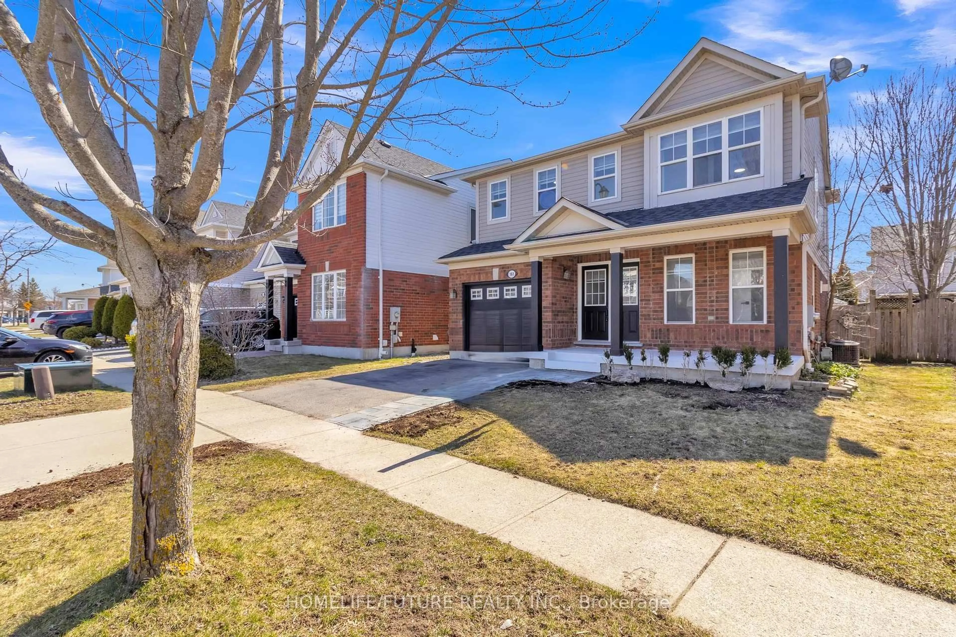 Home with brick exterior material, street for 161 Coulthard Blvd, Cambridge Ontario N1T 2J5
