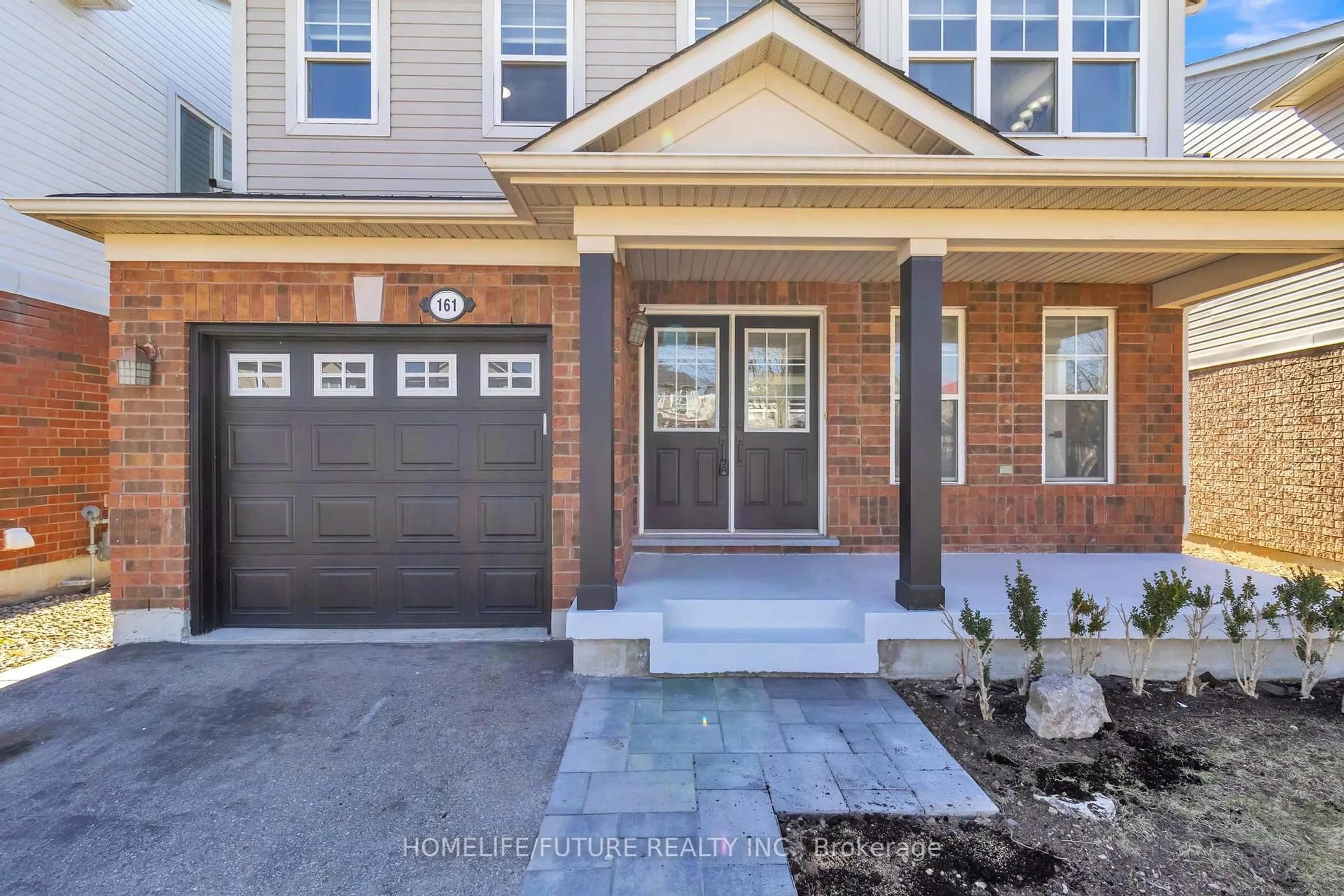 Home with brick exterior material, street for 161 Coulthard Blvd, Cambridge Ontario N1T 2J5