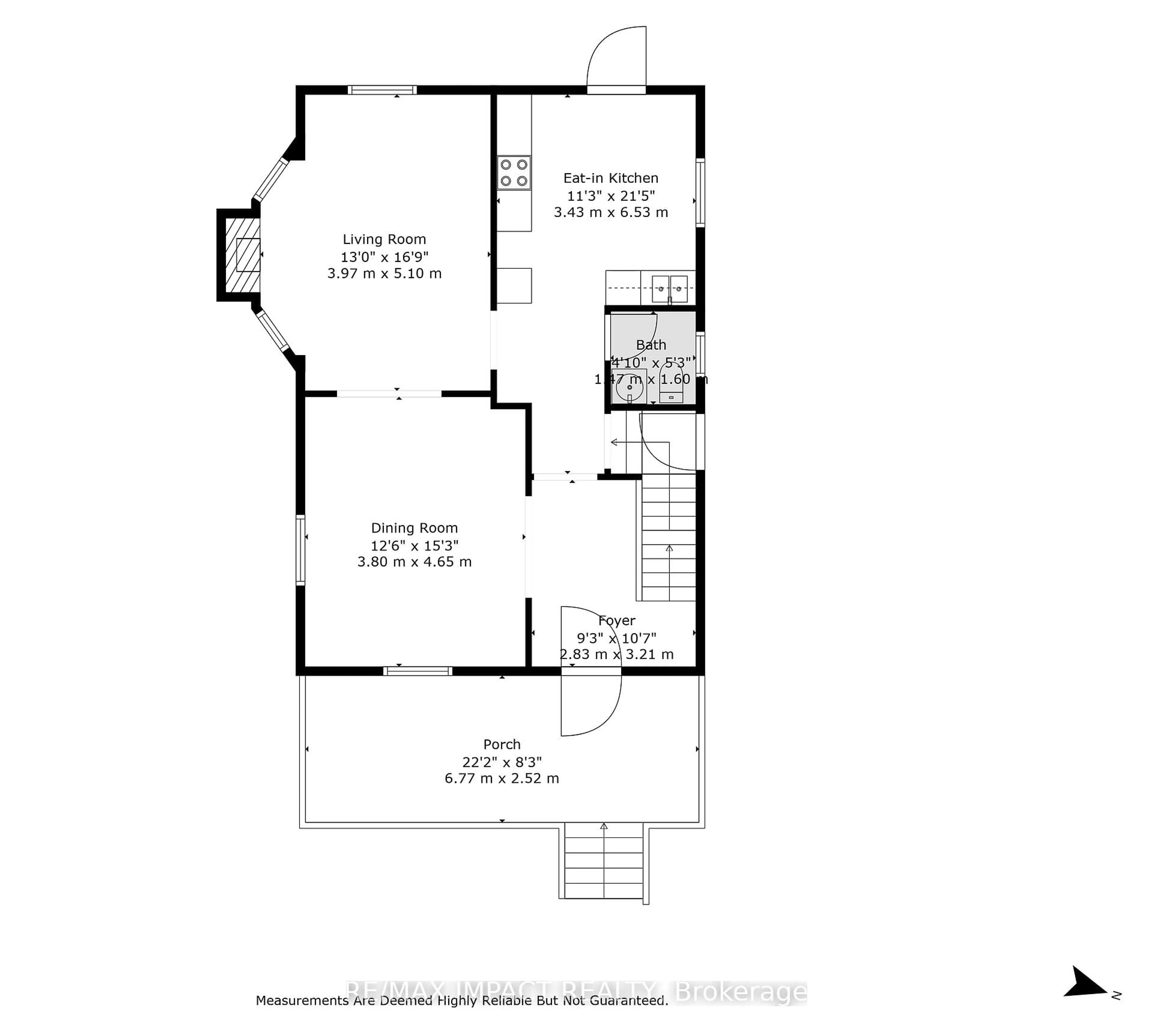 Floor plan for 273 George St, Cobourg Ontario K9A 3L7