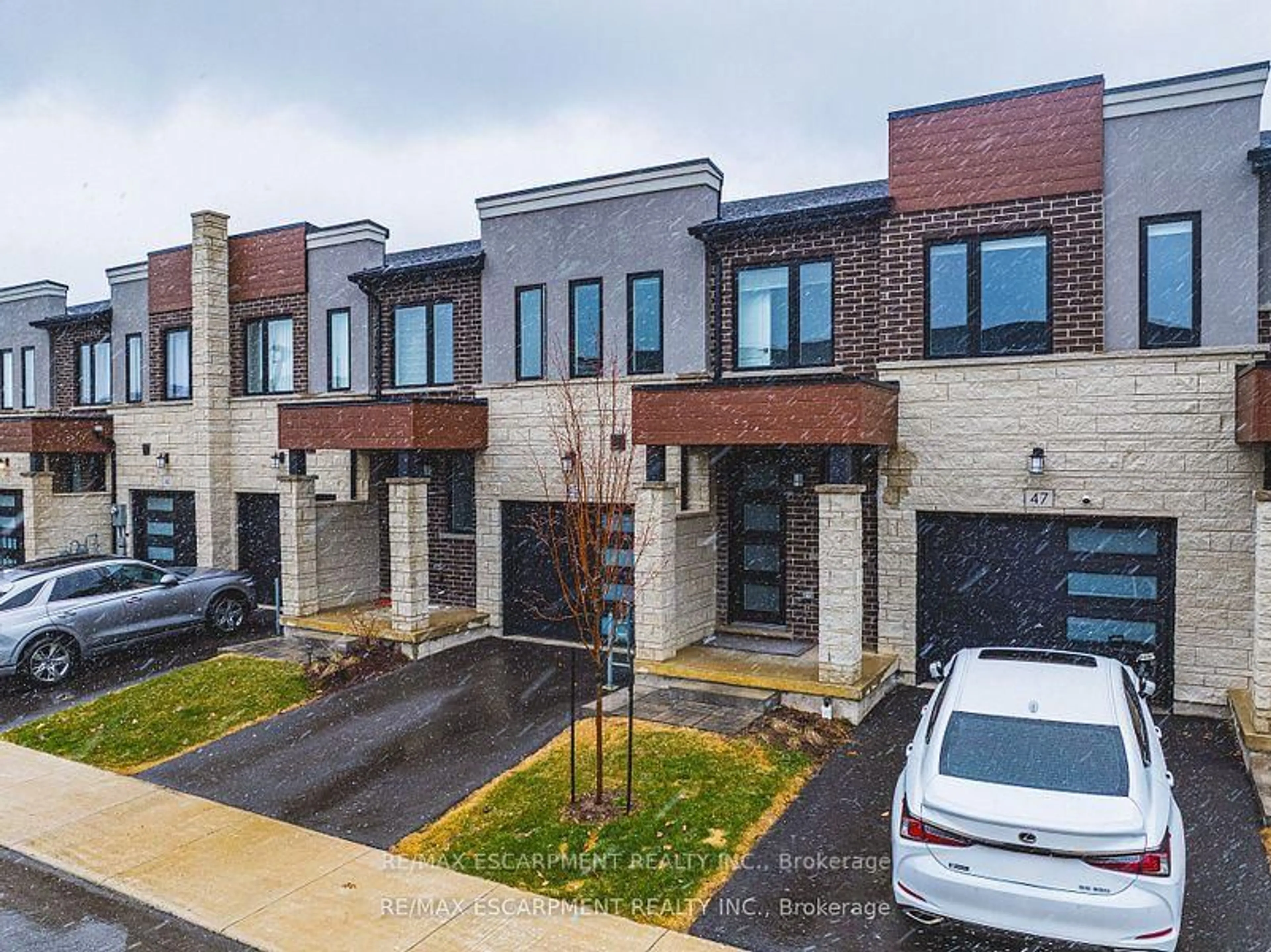 Home with brick exterior material, street for 45 BENSLEY Lane, Hamilton Ontario L9C 0E9
