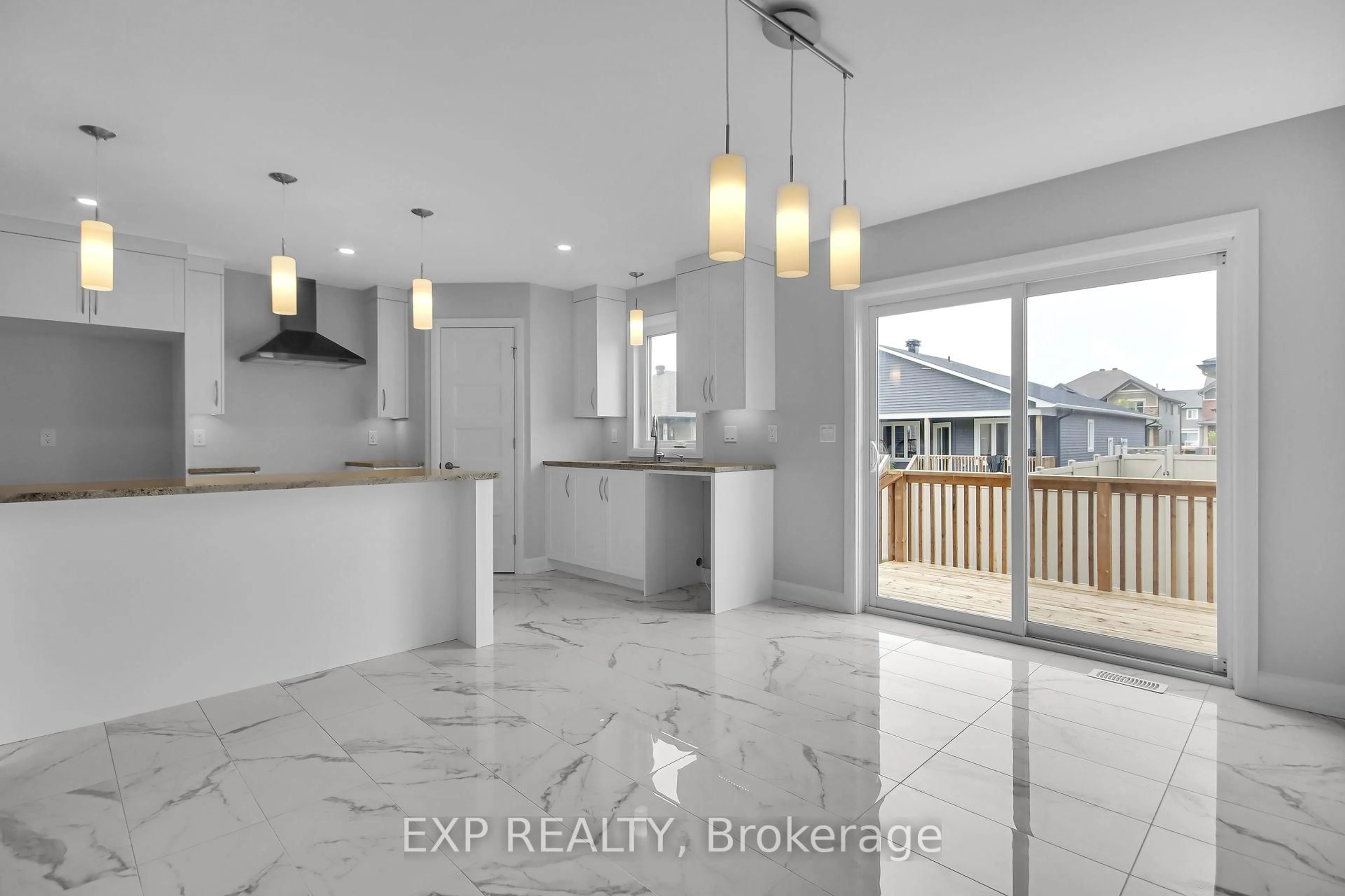 Open concept kitchen, ceramic/tile floor for 647 Parkview Terr, Russell Ontario K4R 0C6