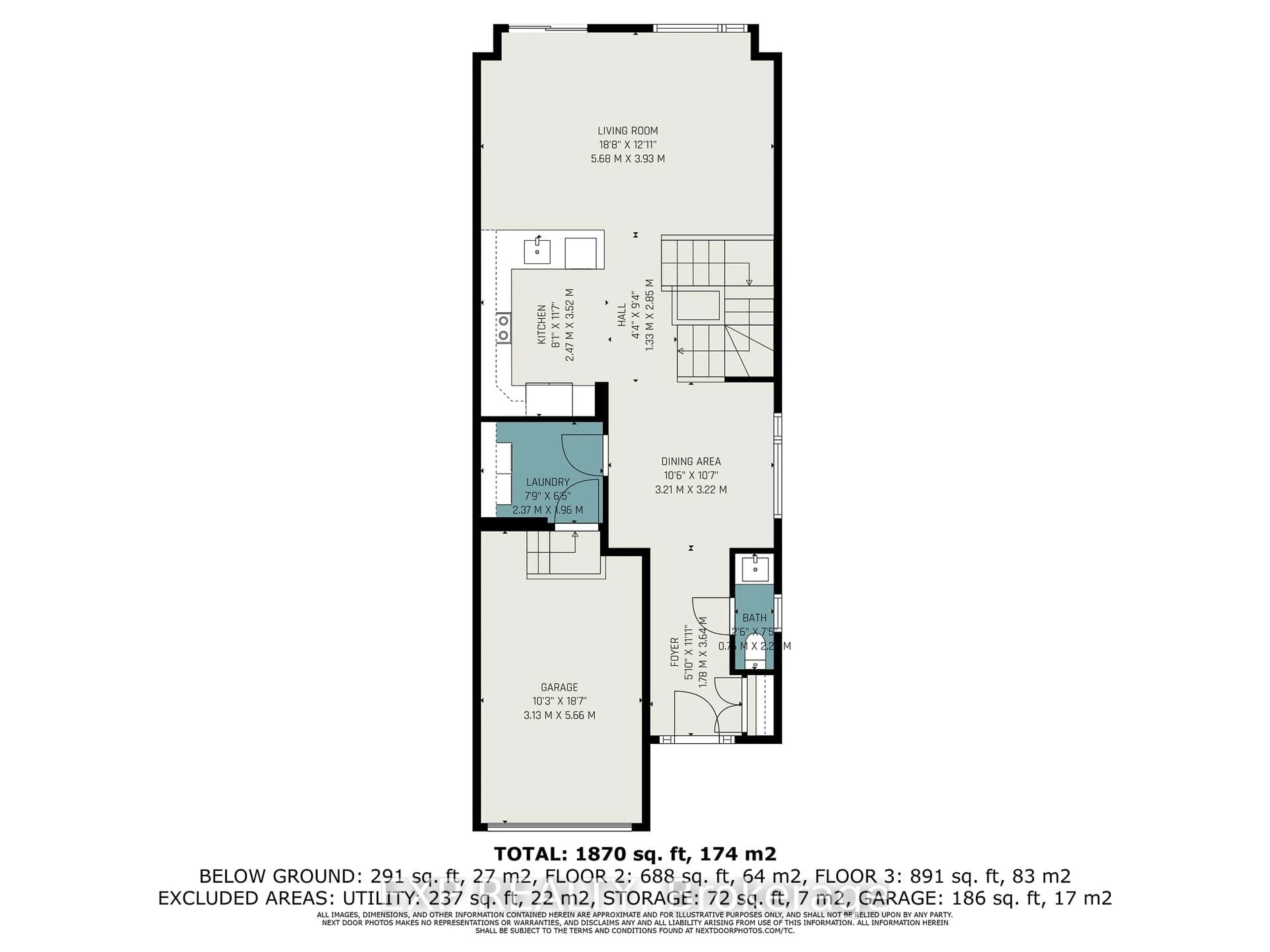 Floor plan for 27 Moosonee Cres, Ottawa Ontario K4M 0L9