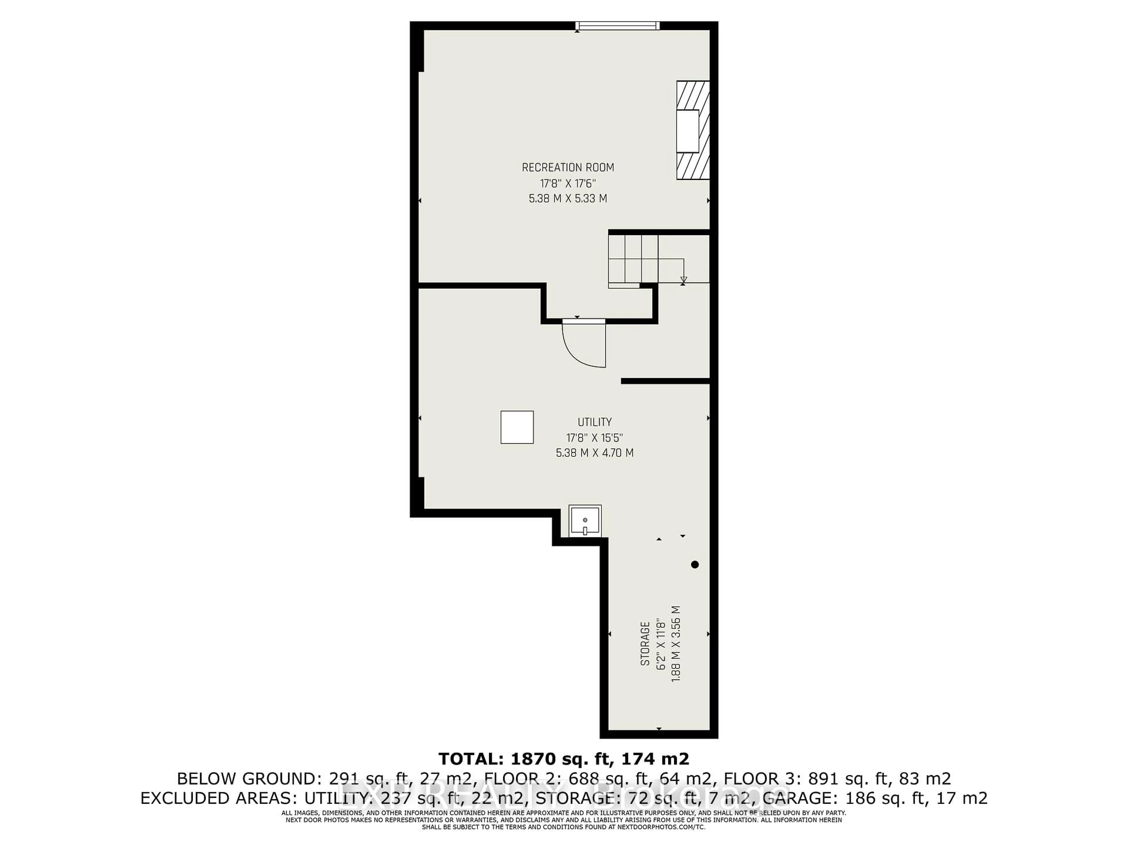 Floor plan for 27 Moosonee Cres, Ottawa Ontario K4M 0L9