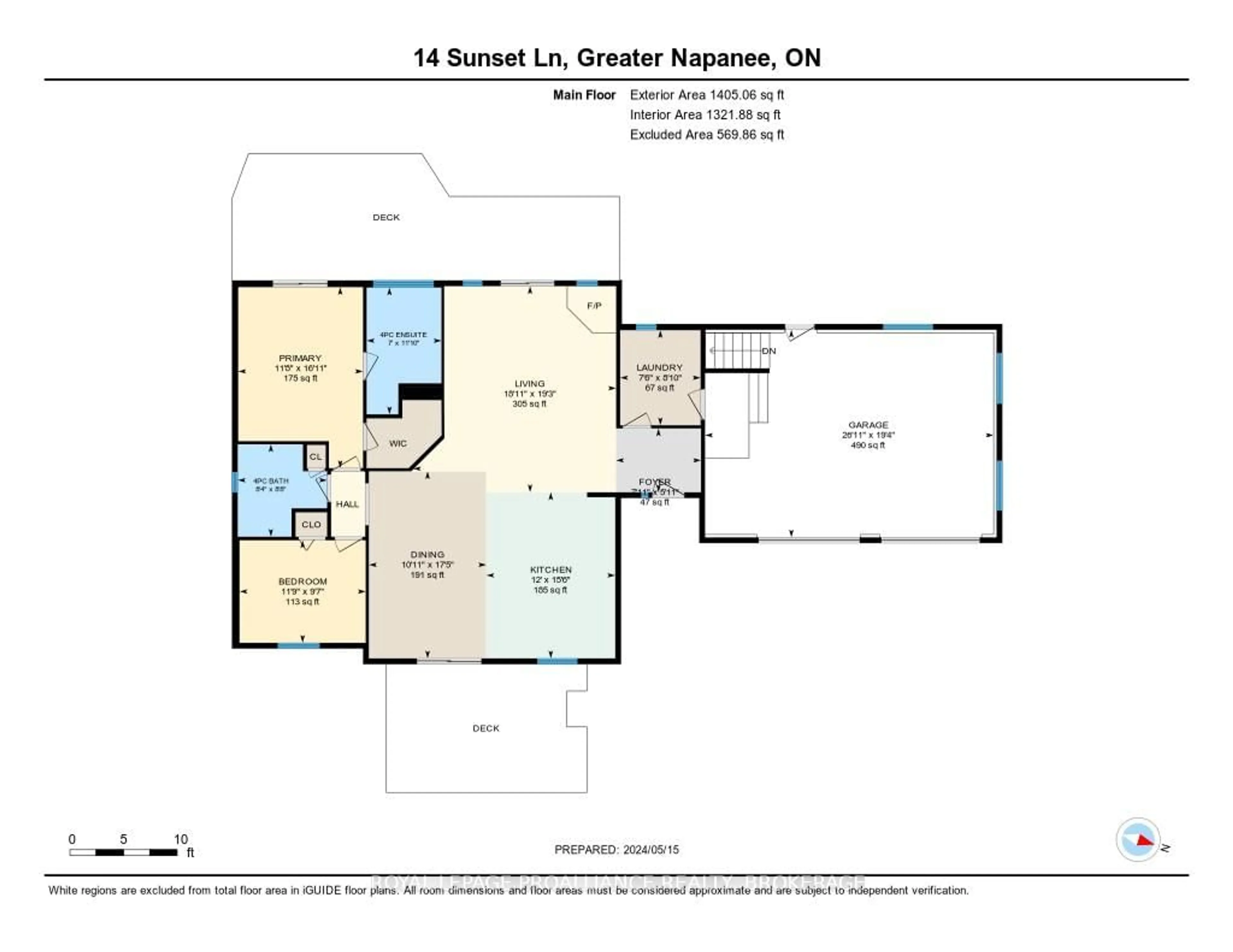 Floor plan for 14 Sunset Lane, Napanee Ontario K7R 3K7