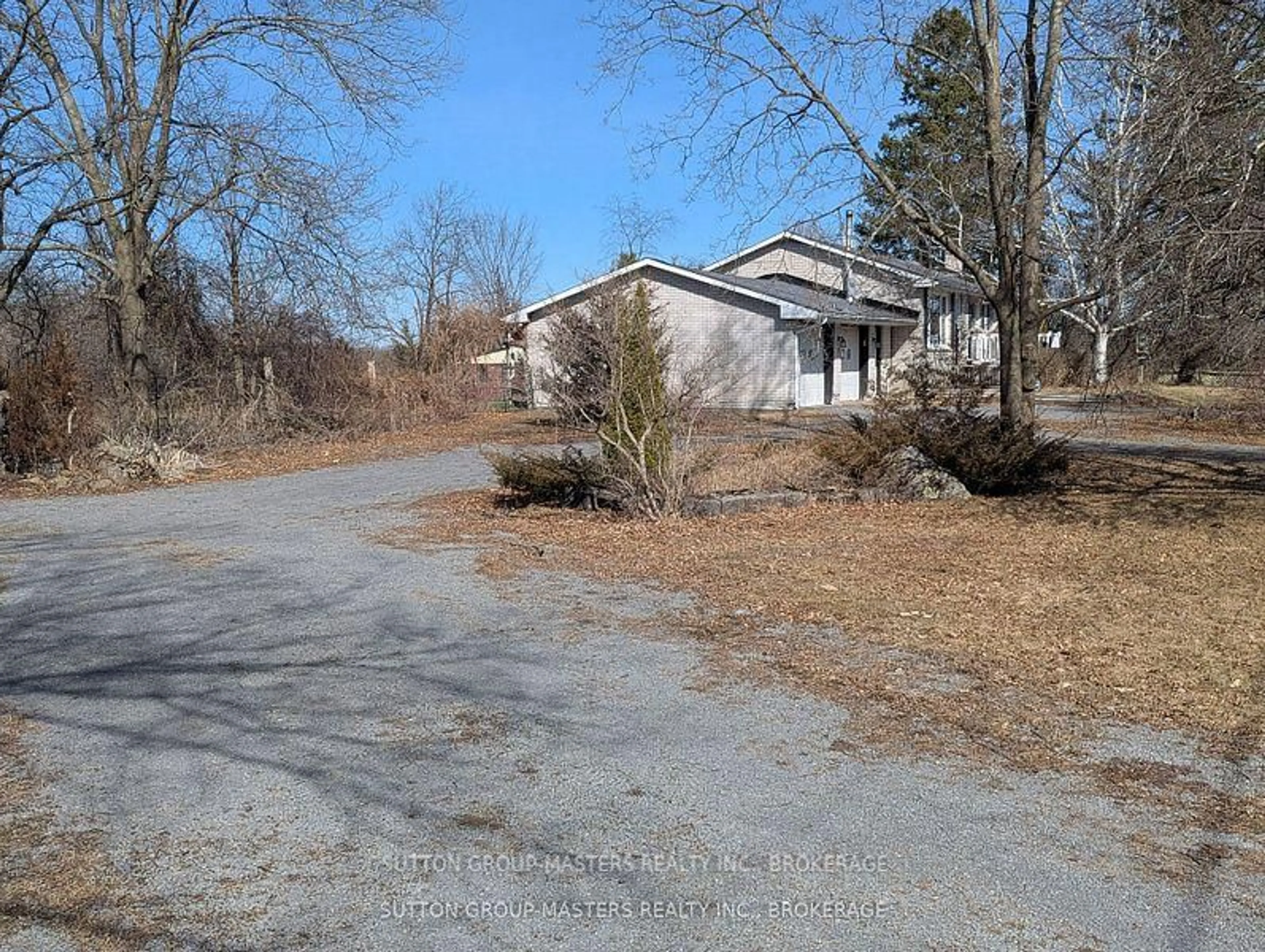 A pic from outside/outdoor area/front of a property/back of a property/a pic from drone, street for 4594 Yarker Rd, Harrowsmith Ontario K0H 1V0