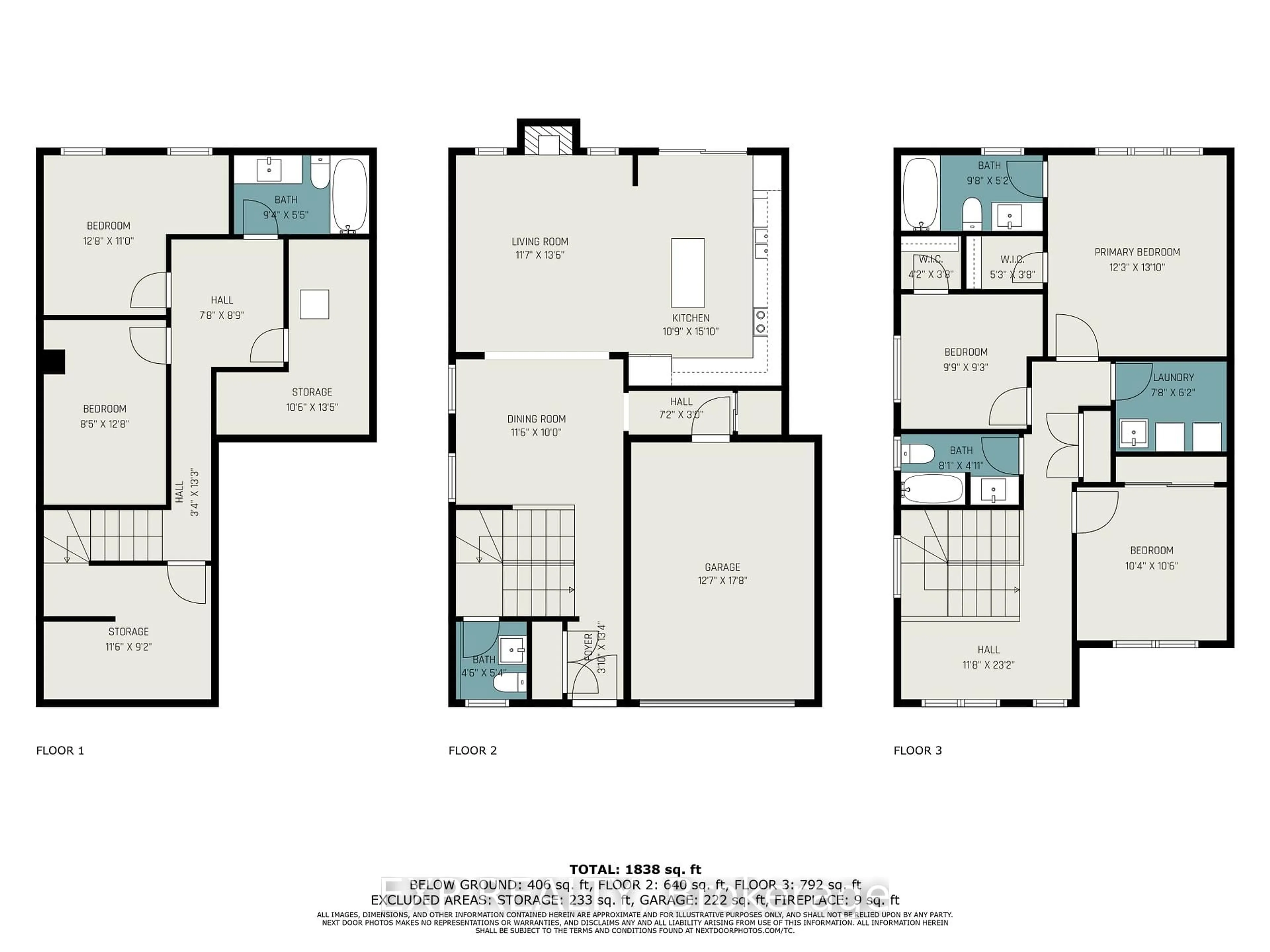 Floor plan for 276 Turnbuckle Cres, Ottawa Ontario K2J 7B6