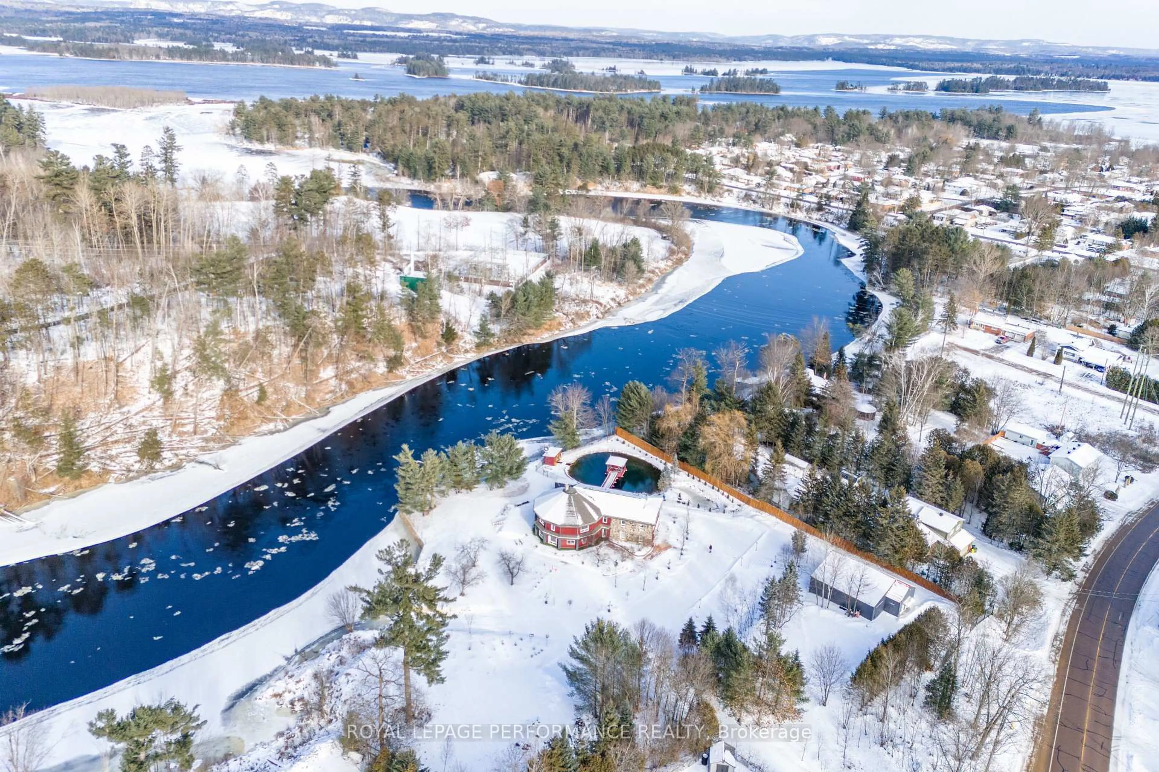 A pic from outside/outdoor area/front of a property/back of a property/a pic from drone, water/lake/river/ocean view for 1371 Victoria St, Petawawa Ontario K8H 2E9
