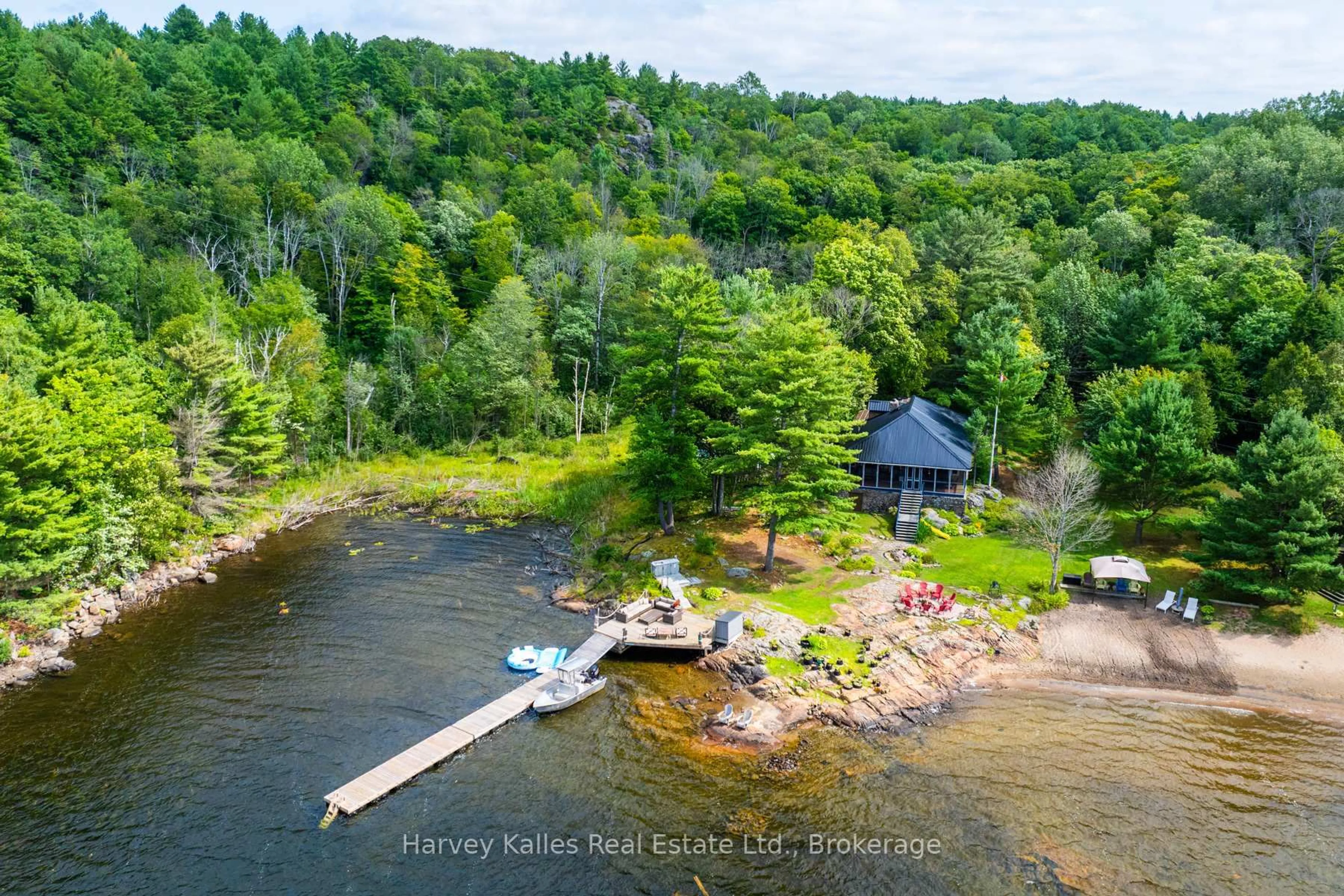A pic from outside/outdoor area/front of a property/back of a property/a pic from drone, water/lake/river/ocean view for 70 Georgian Bay Water N/A, The Archipelago Ontario P0G 1K0