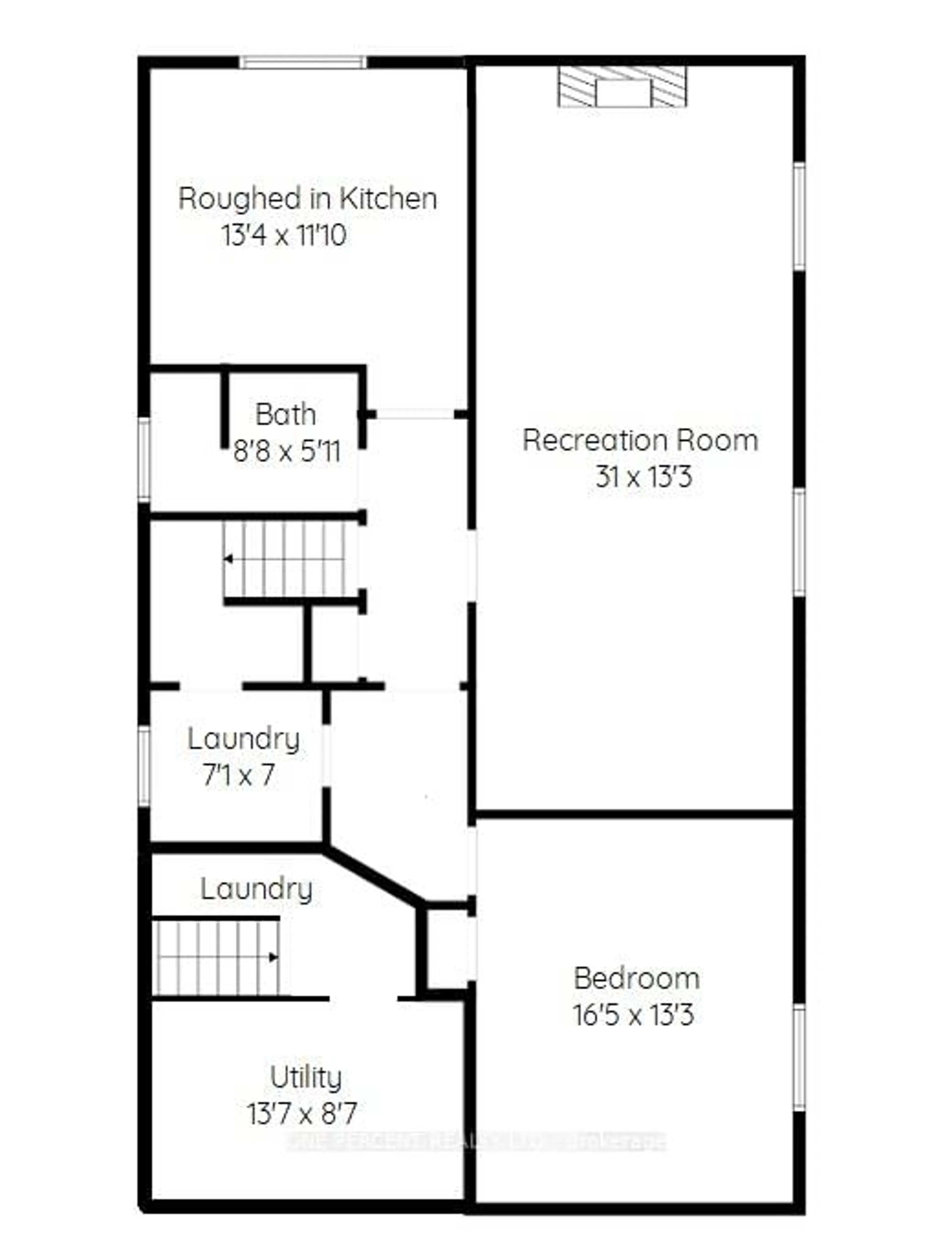 Floor plan for 136 Eleanor Ave, Hamilton Ontario L8W 1C8