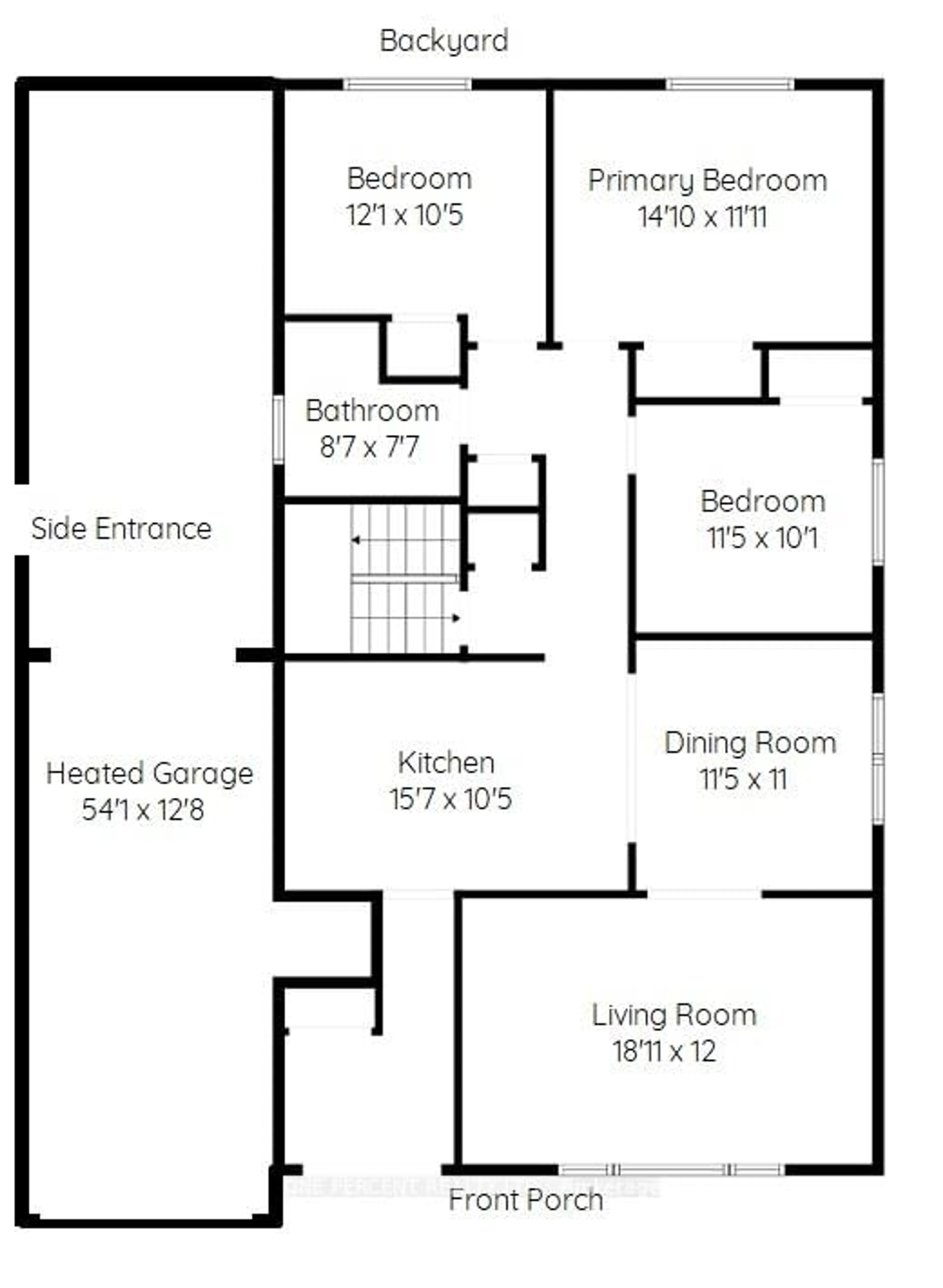 Floor plan for 136 Eleanor Ave, Hamilton Ontario L8W 1C8