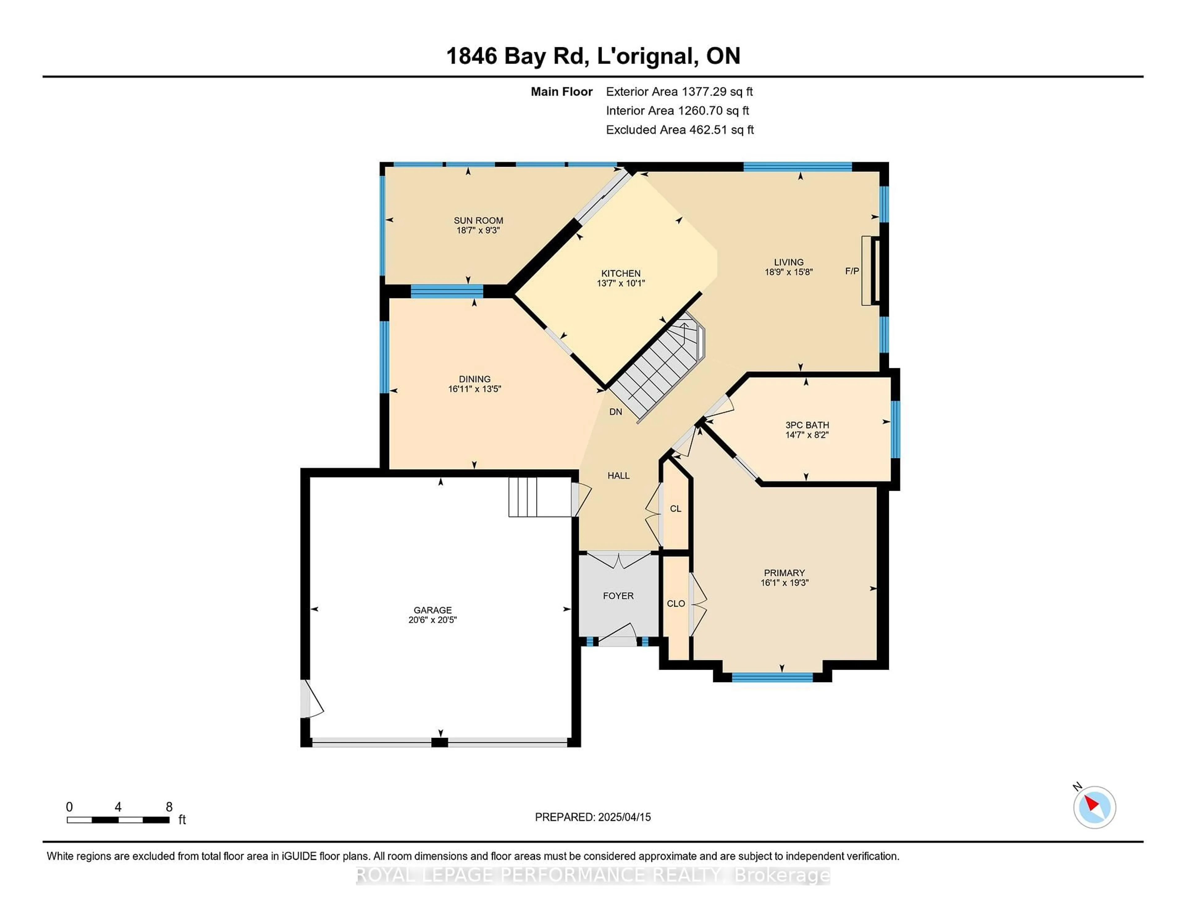 Floor plan for 1846 Bay Rd, Champlain Ontario K0B 1K0
