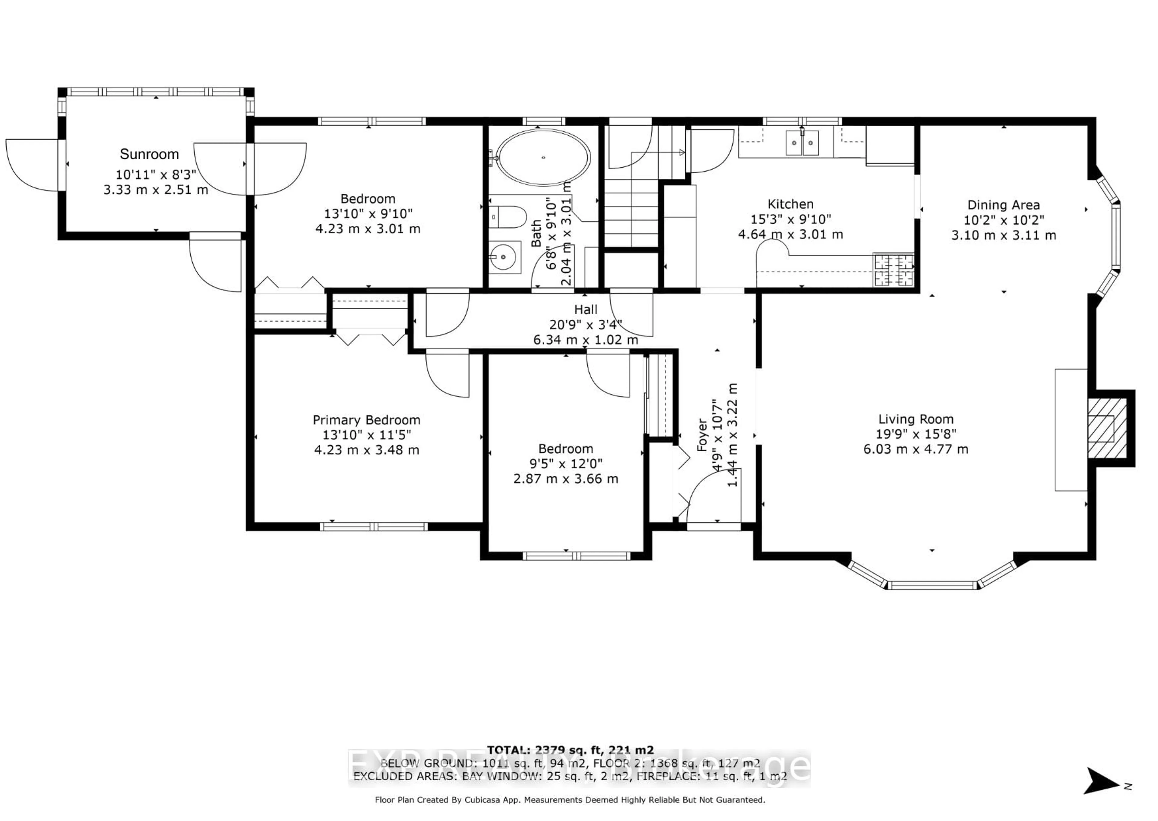 Floor plan for 1944 Ronald Ave, Ottawa Ontario K1H 5H9