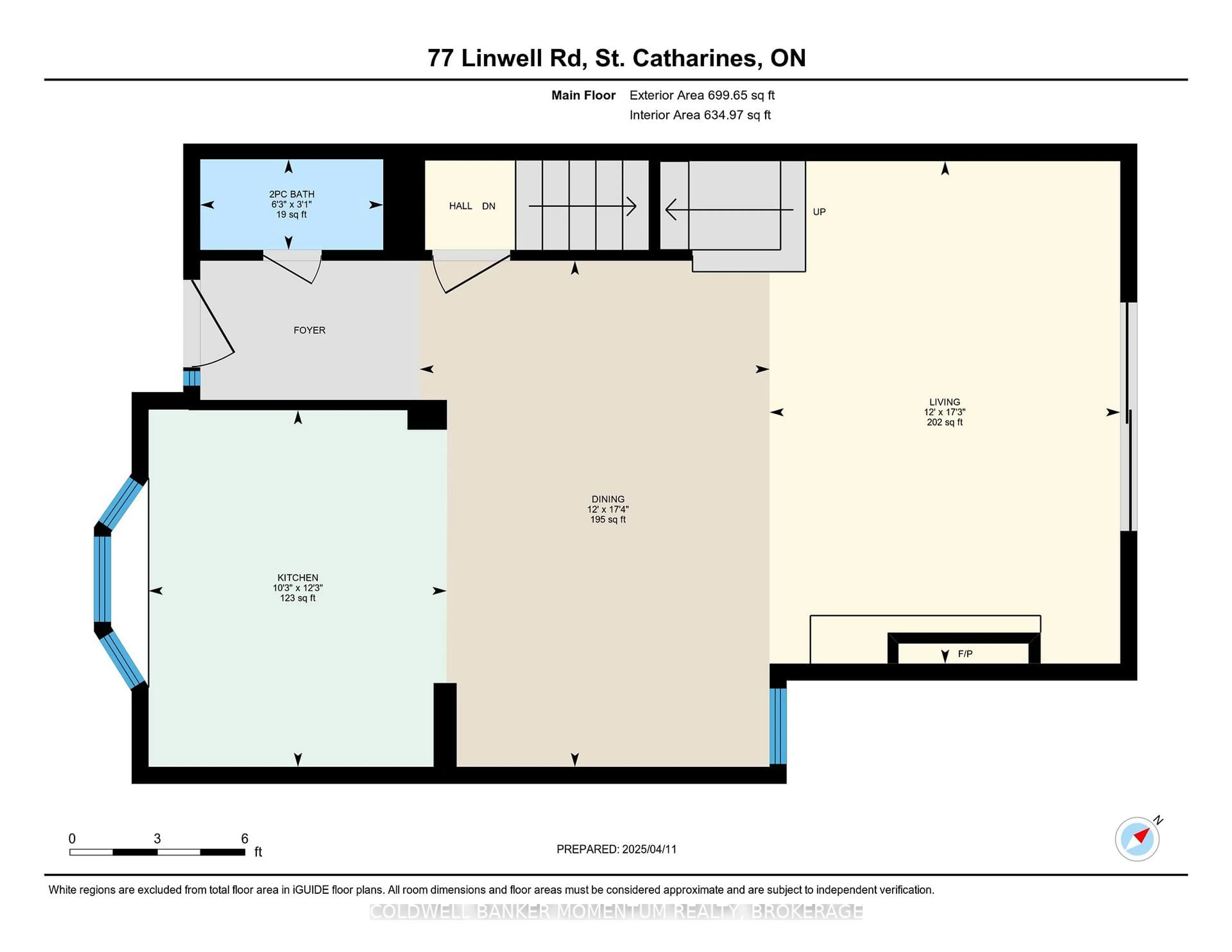 Floor plan for 77 Linwell Rd #70, St. Catharines Ontario L2N 6R1