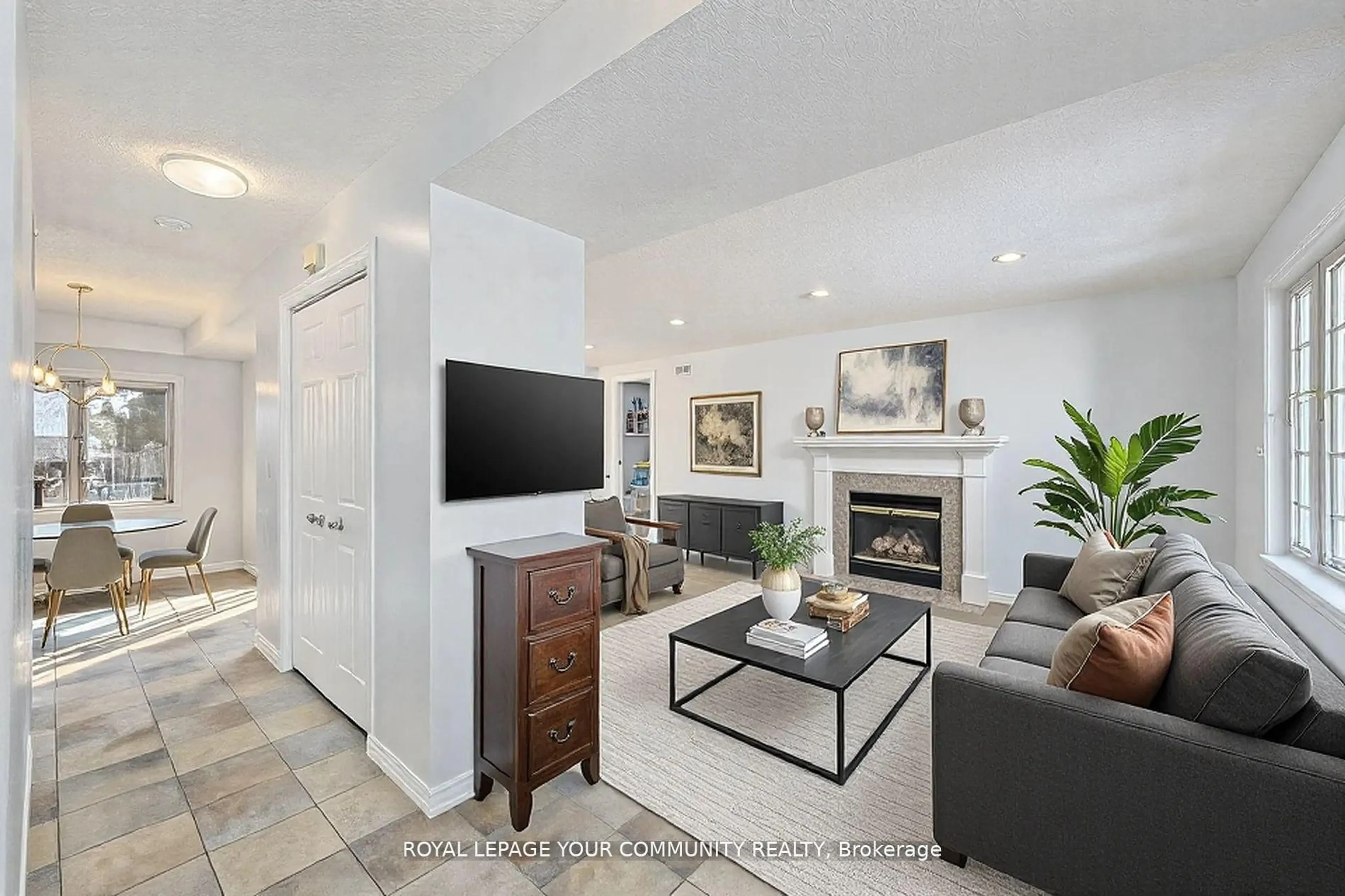 Living room with furniture, ceramic/tile floor for 63 Lake Margaret Tr, St. Thomas Ontario N5R 6K5