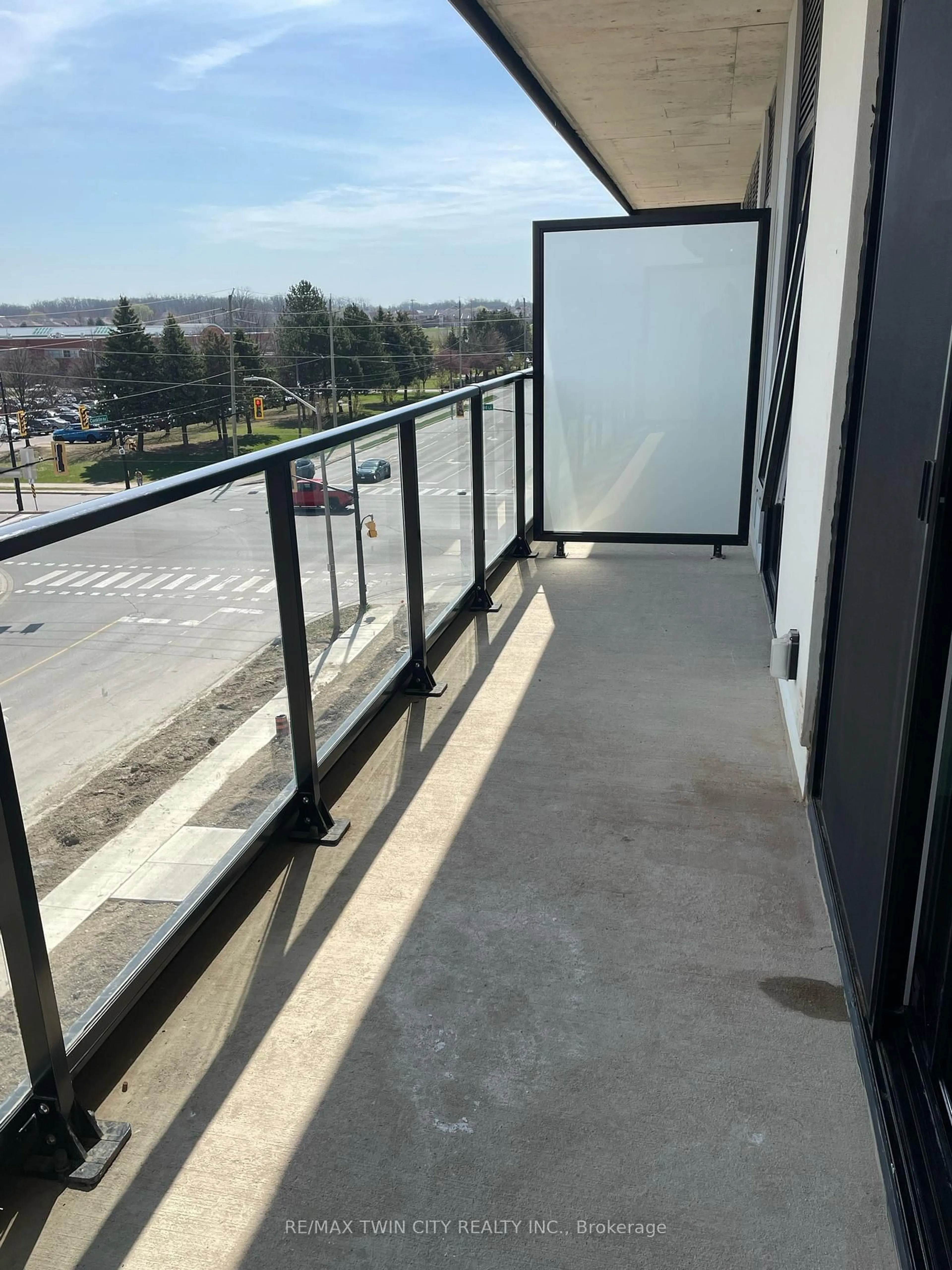 Balcony in the apartment, city buildings view from balcony for 575 Conklin Rd #426, Brantford Ontario N3T 0Y2
