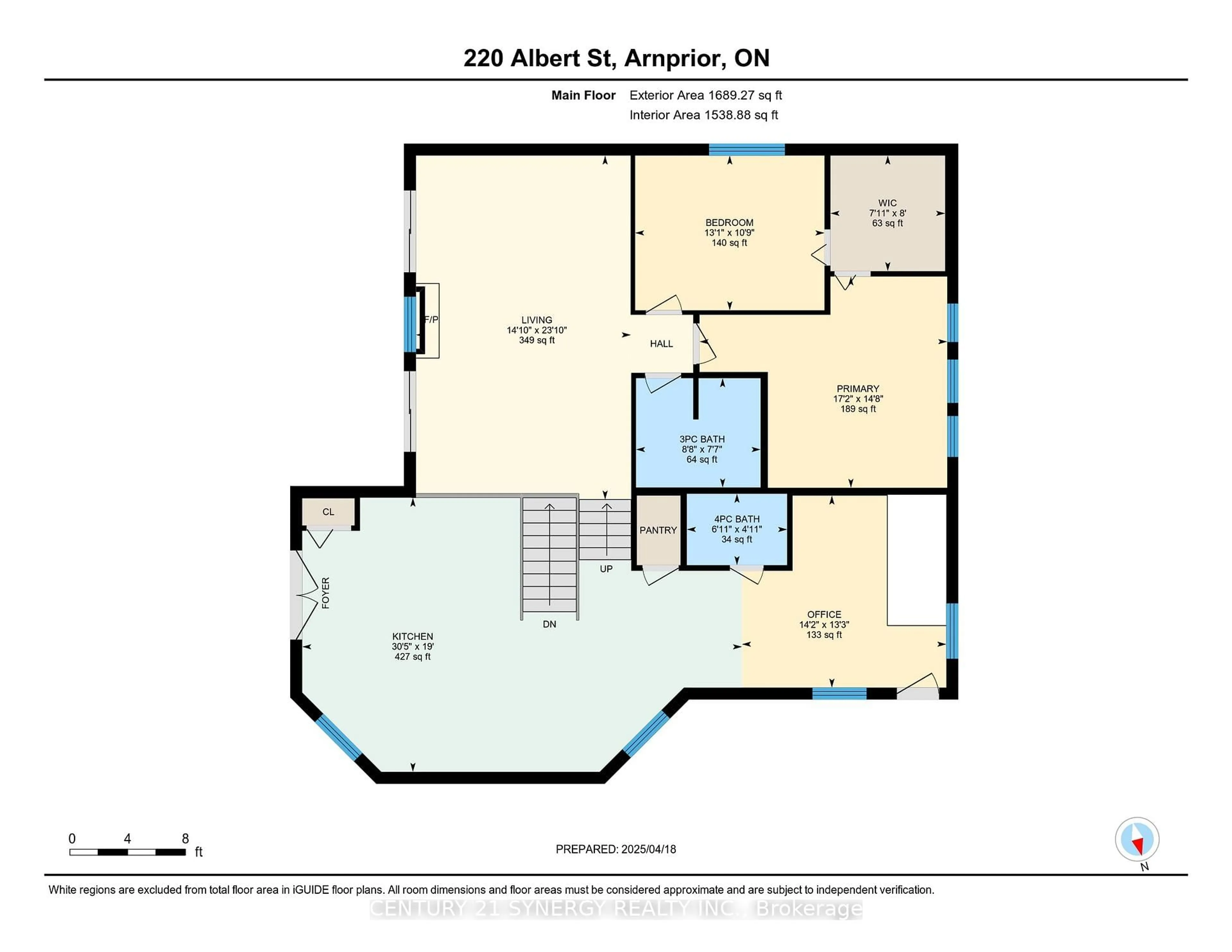 Floor plan for 220 Albert St, Arnprior Ontario K7S 3Z7