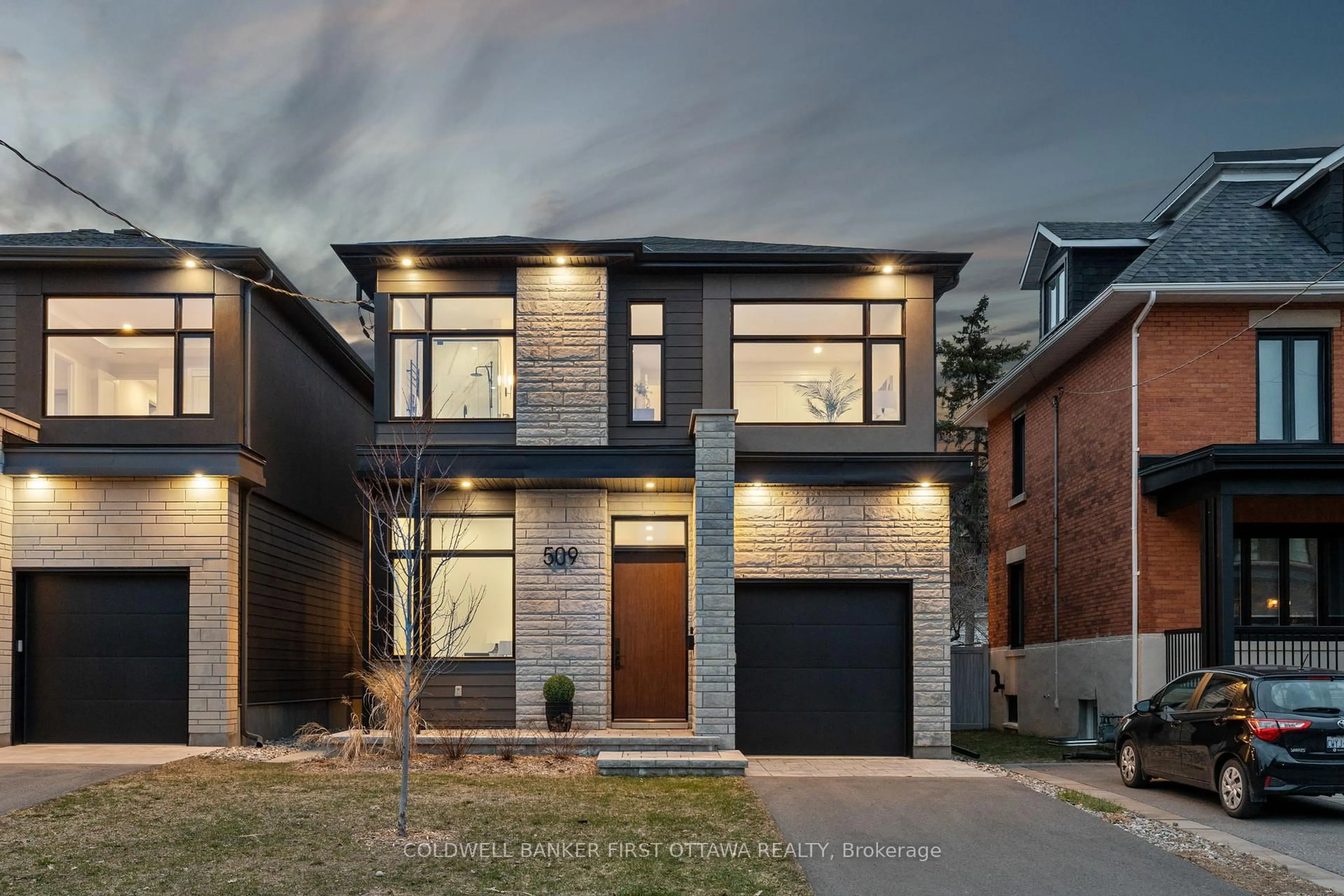 Home with brick exterior material, street for 509 Edison Ave, Ottawa Ontario K2A 1V3