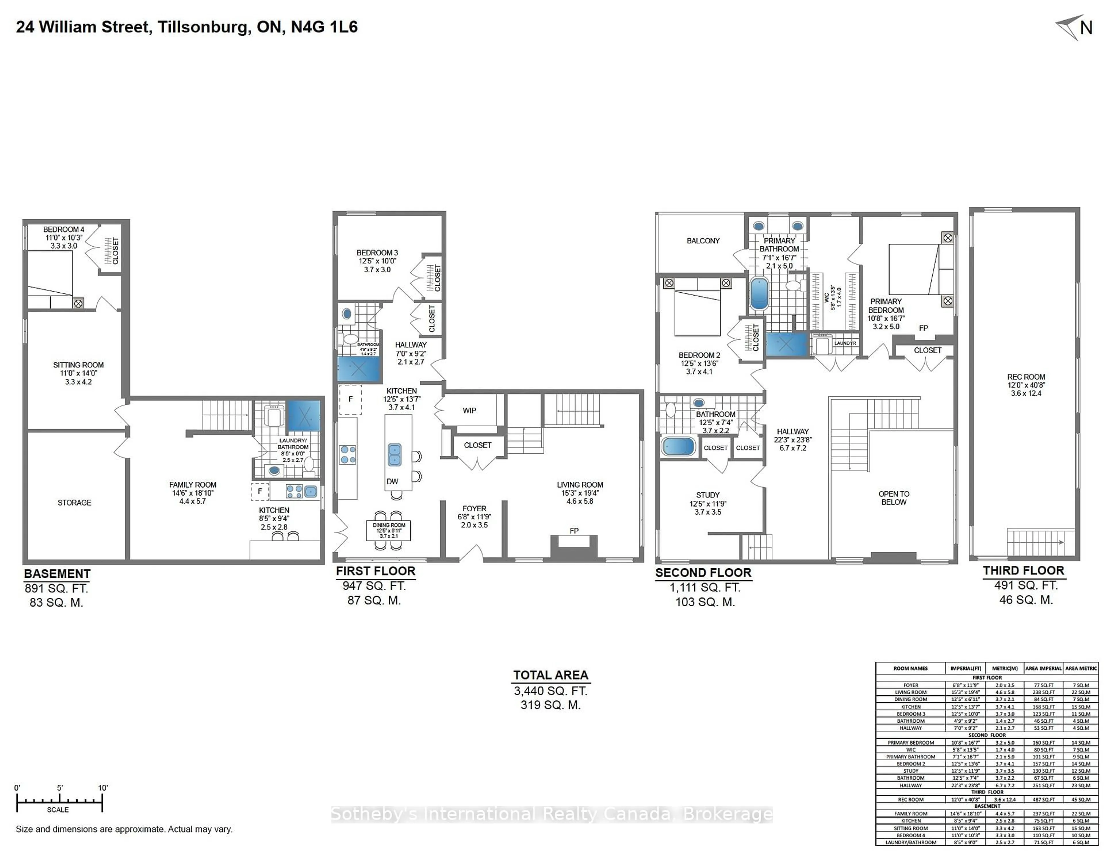 Floor plan for 24 William St, Tillsonburg Ontario N4G 1L8
