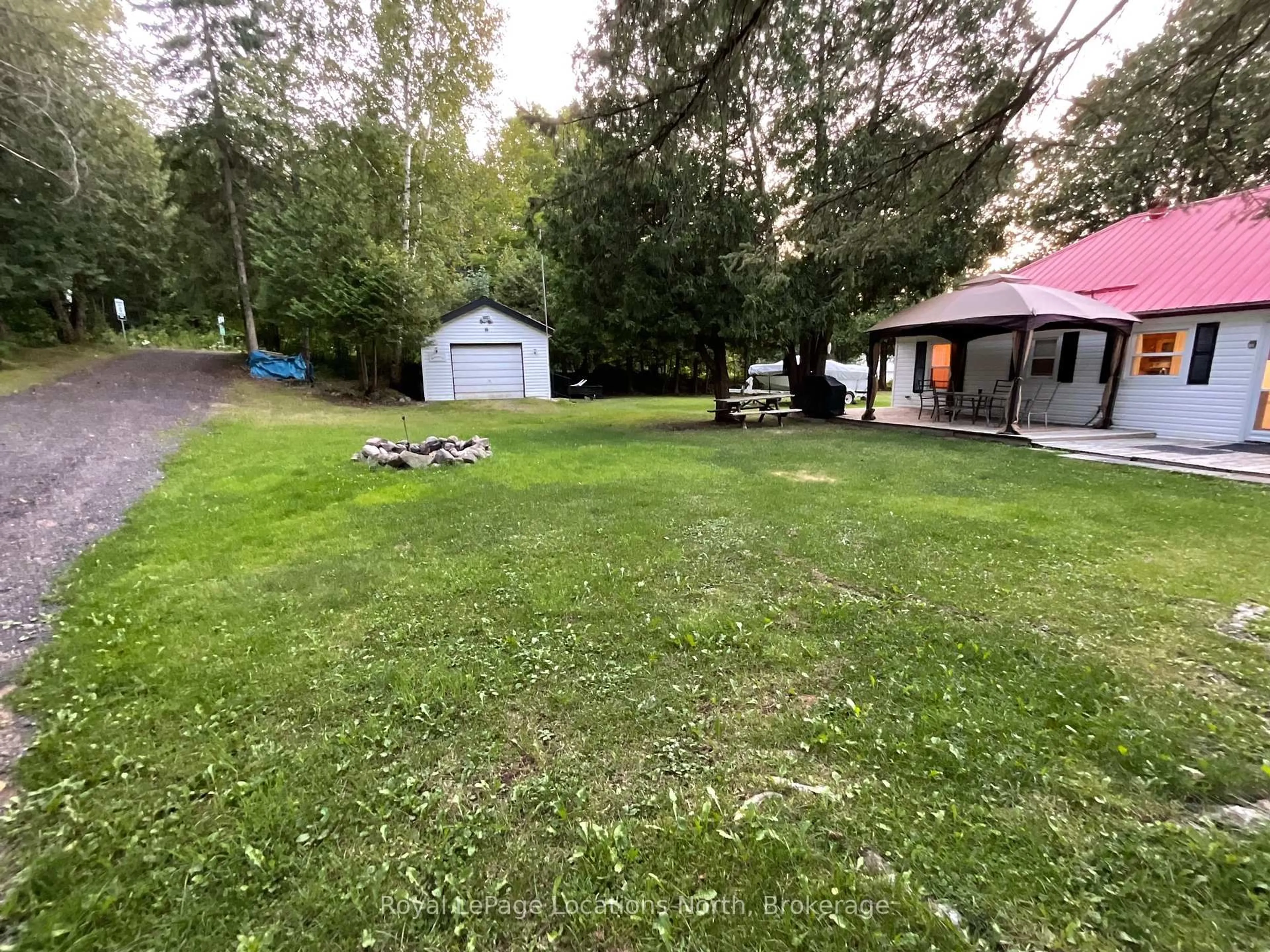 A pic from outside/outdoor area/front of a property/back of a property/a pic from drone, forest/trees view for 345 Doe Lake Rd, Armour Ontario P0A 1L0