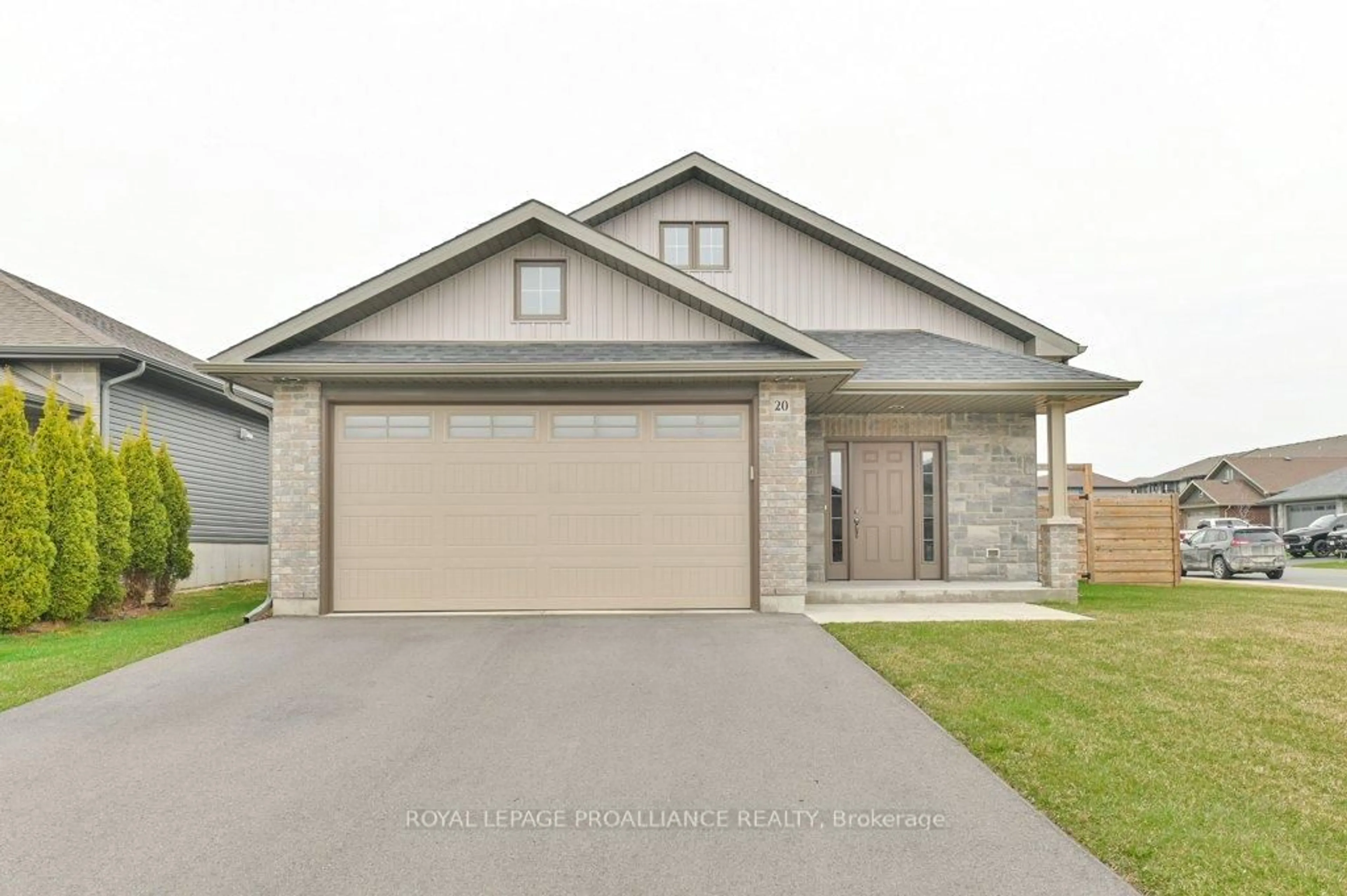 Home with vinyl exterior material, street for 20 Cattail Cres, Quinte West Ontario K8V 0J4