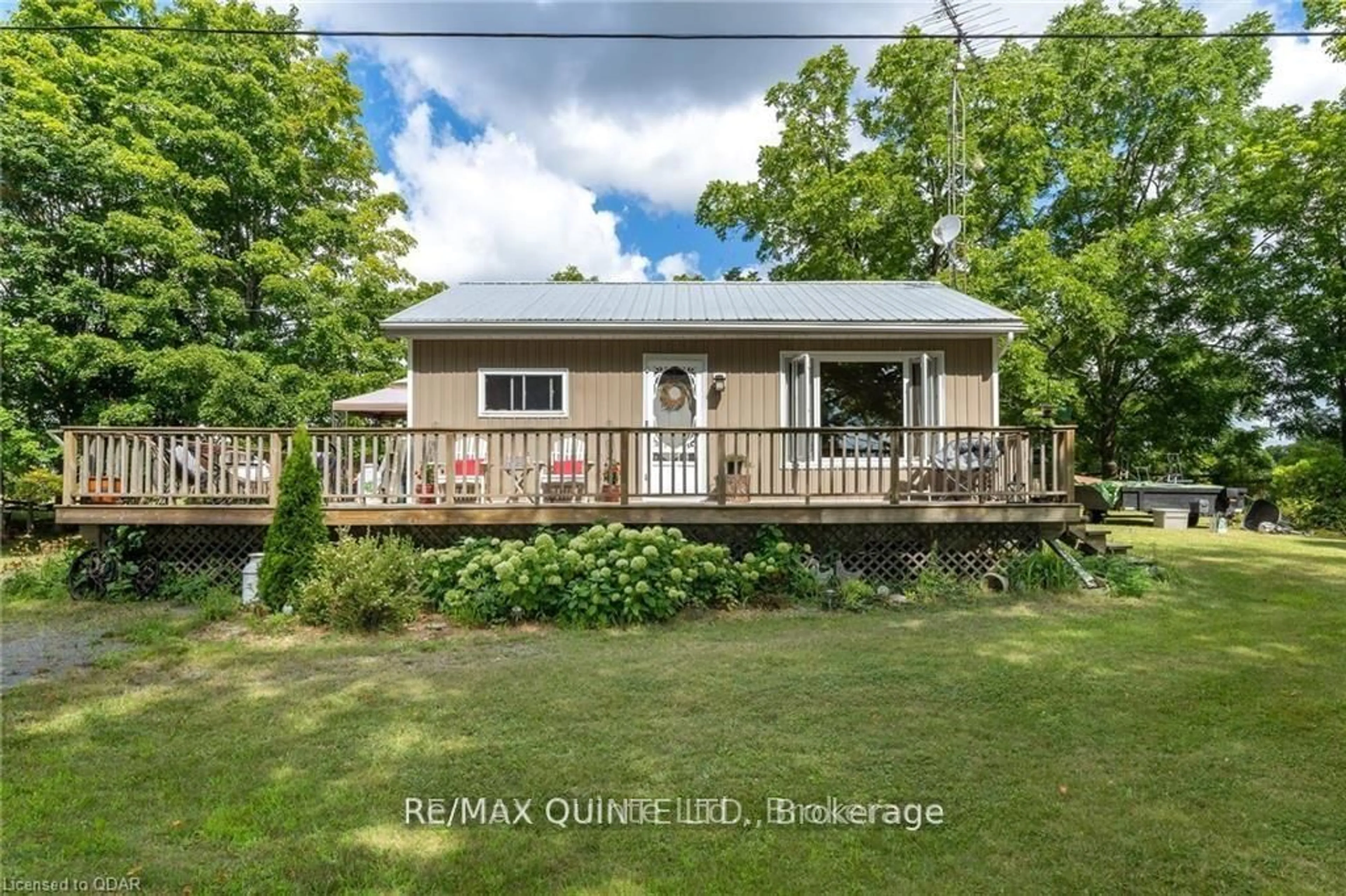 A pic from outside/outdoor area/front of a property/back of a property/a pic from drone, water/lake/river/ocean view for 192 Brummell Rd, Prince Edward County Ontario K0K 1P0