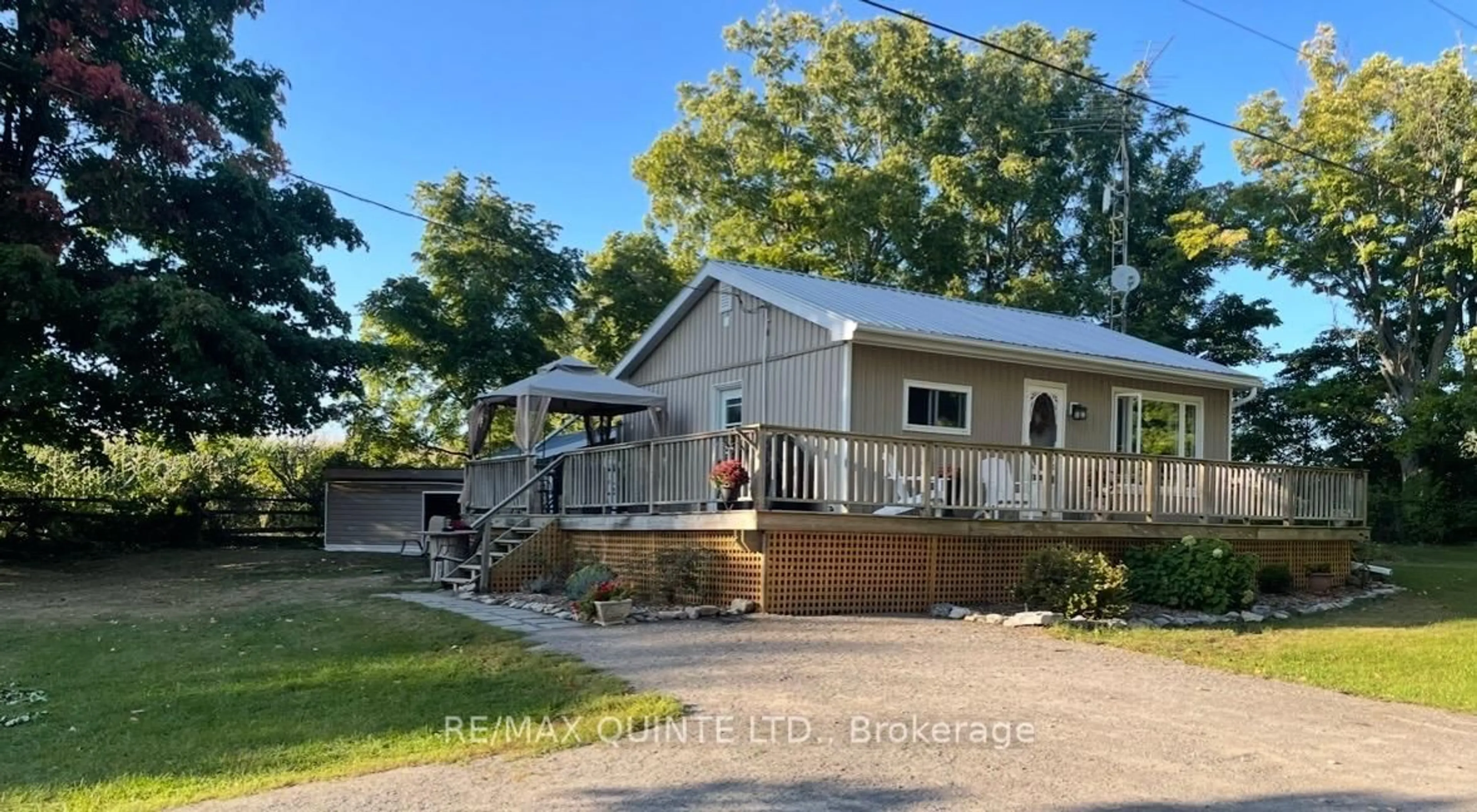 A pic from outside/outdoor area/front of a property/back of a property/a pic from drone, unknown for 192 Brummell Rd, Prince Edward County Ontario K0K 1P0