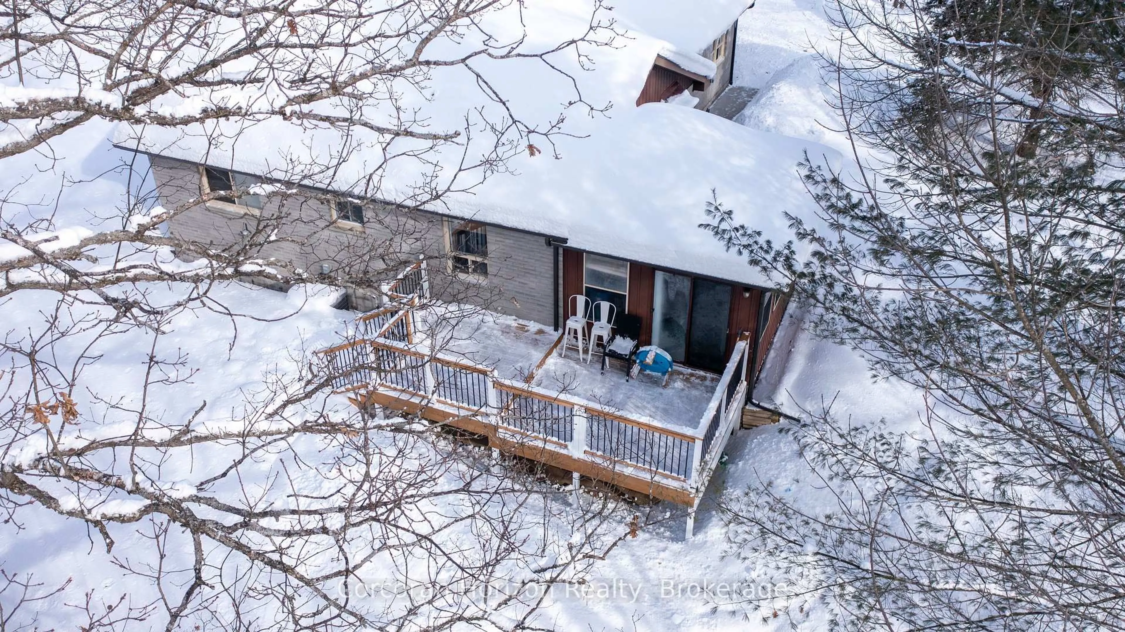 A pic from outside/outdoor area/front of a property/back of a property/a pic from drone, unknown for 87 CORRIEVALE Rd, Georgian Bay Ontario L0K 1S0
