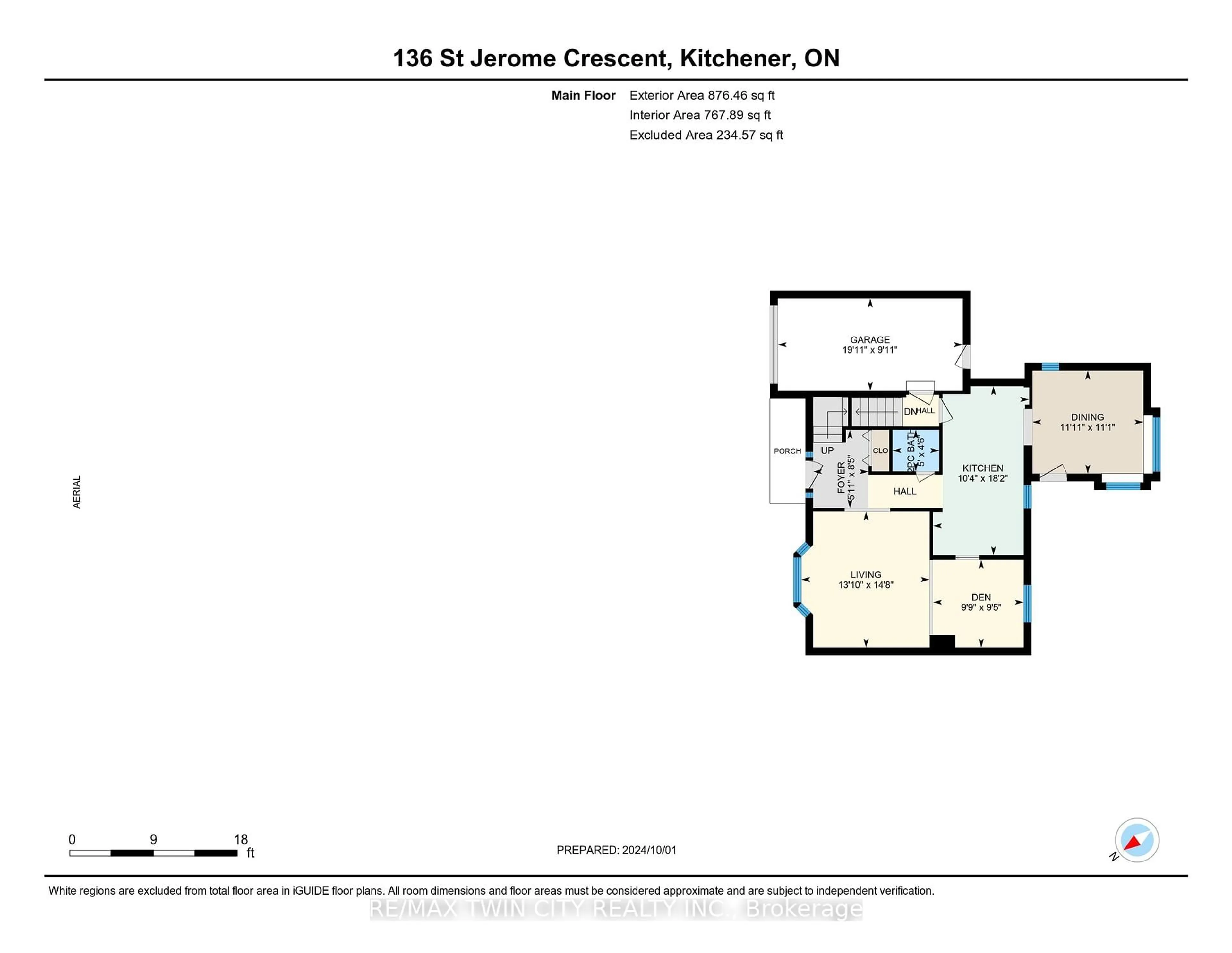 Floor plan for 136 St Jerome Cres, Kitchener Ontario N2C 2L2