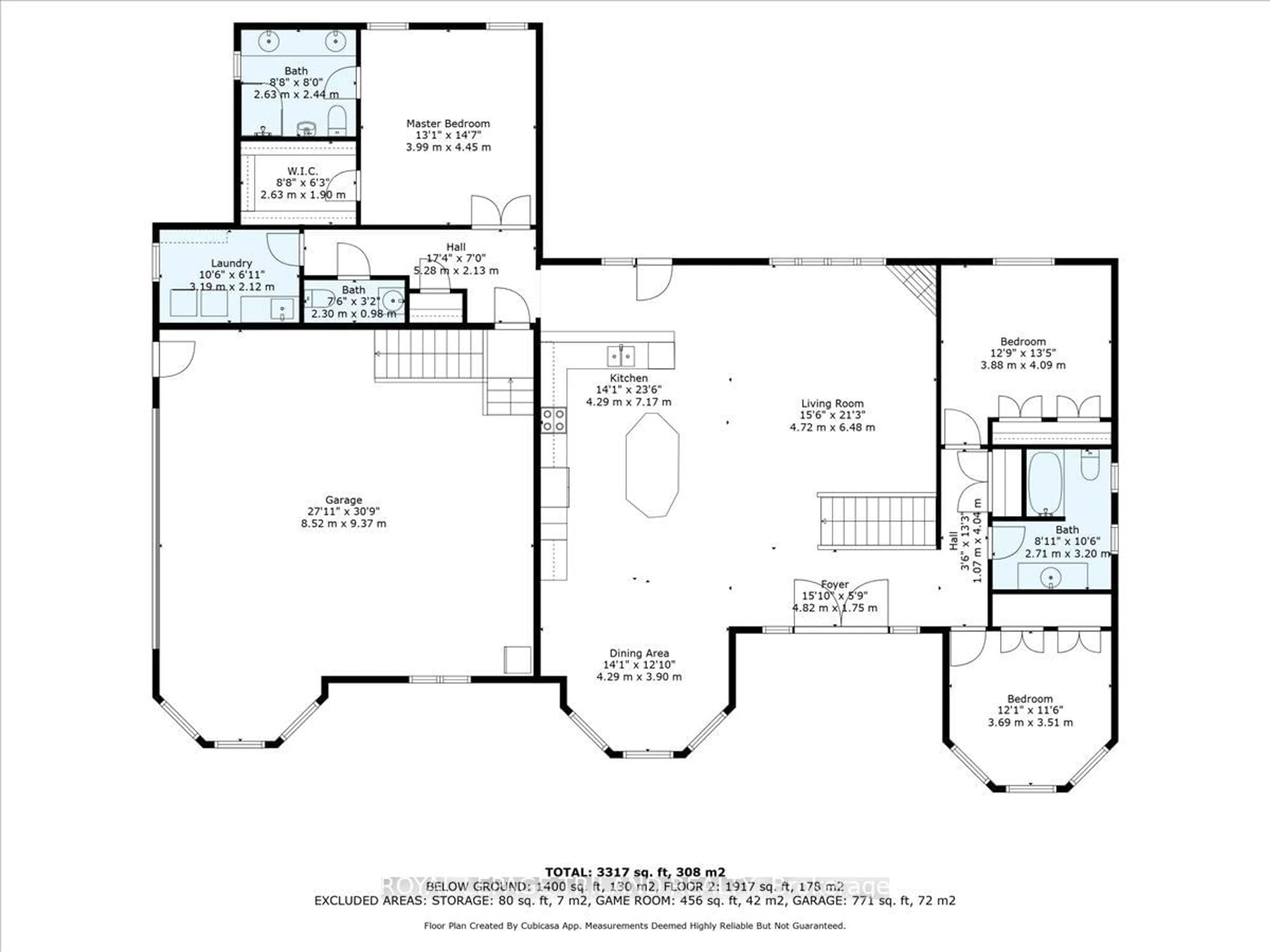 Floor plan for 9416 Hickory Dr, Adelaide Metcalfe Ontario N7G 3H6