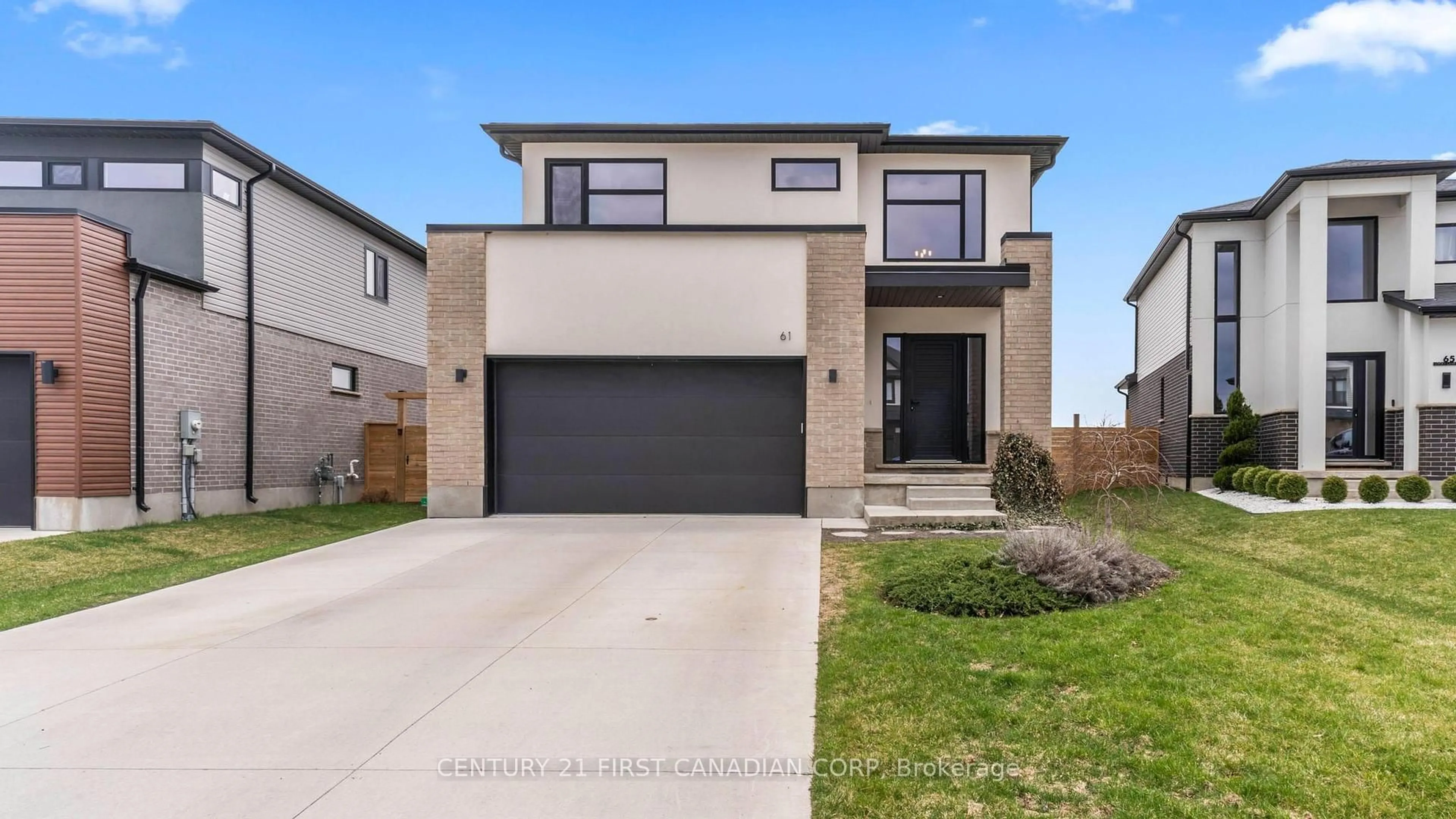 Home with brick exterior material, street for 61 Locky Lane, Middlesex Centre Ontario N0L 1R0