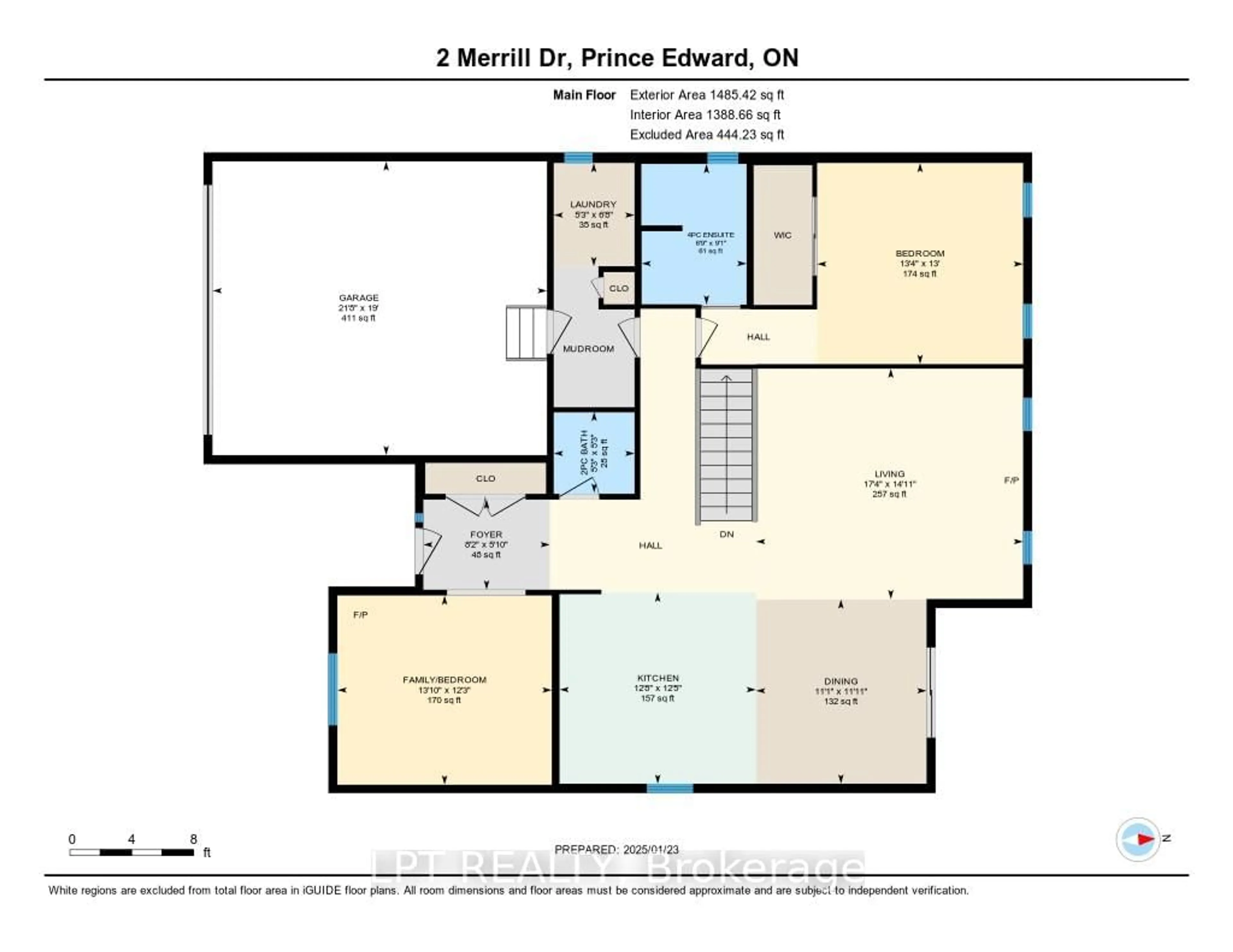 Floor plan for 2 Merrill Dr, Prince Edward County Ontario K0K 3L0