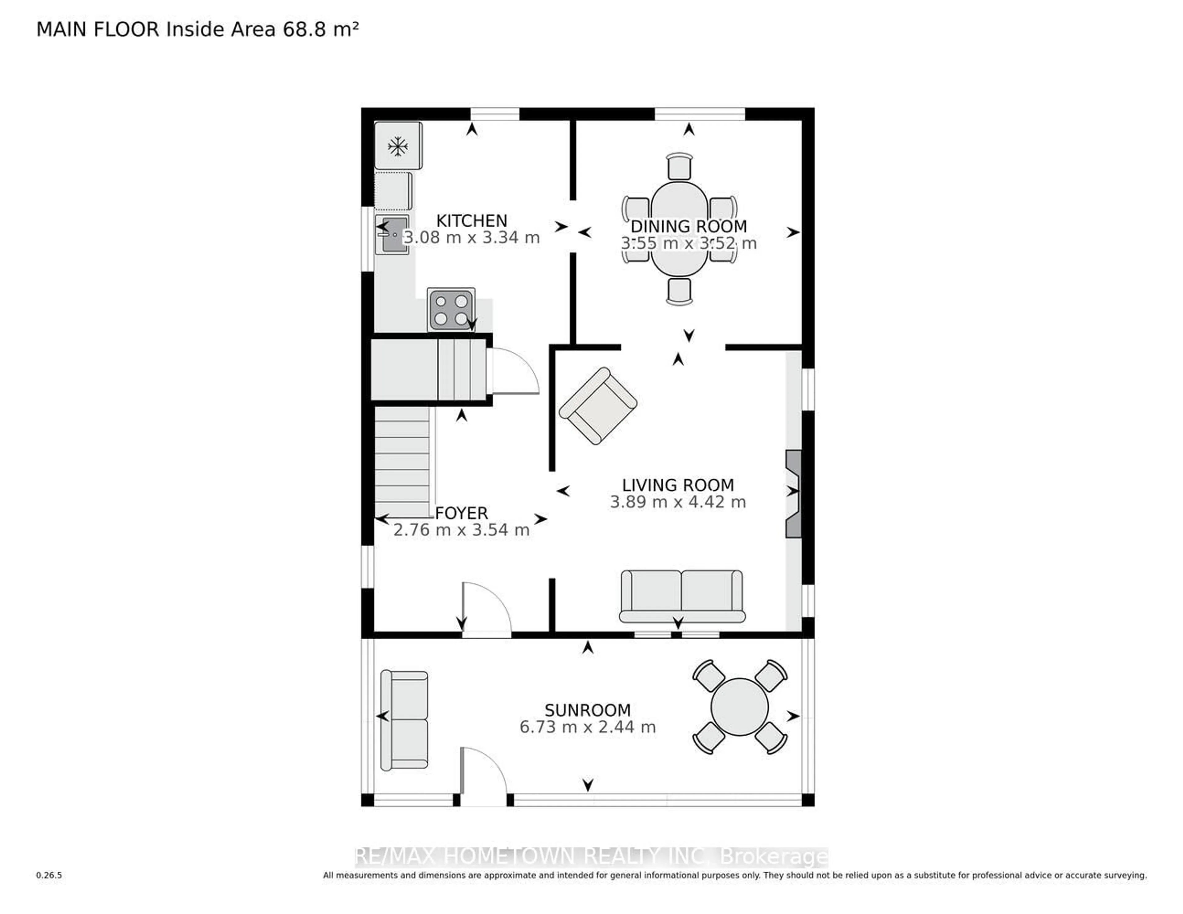 Floor plan for 214 James St, Brockville Ontario K6V 1L8