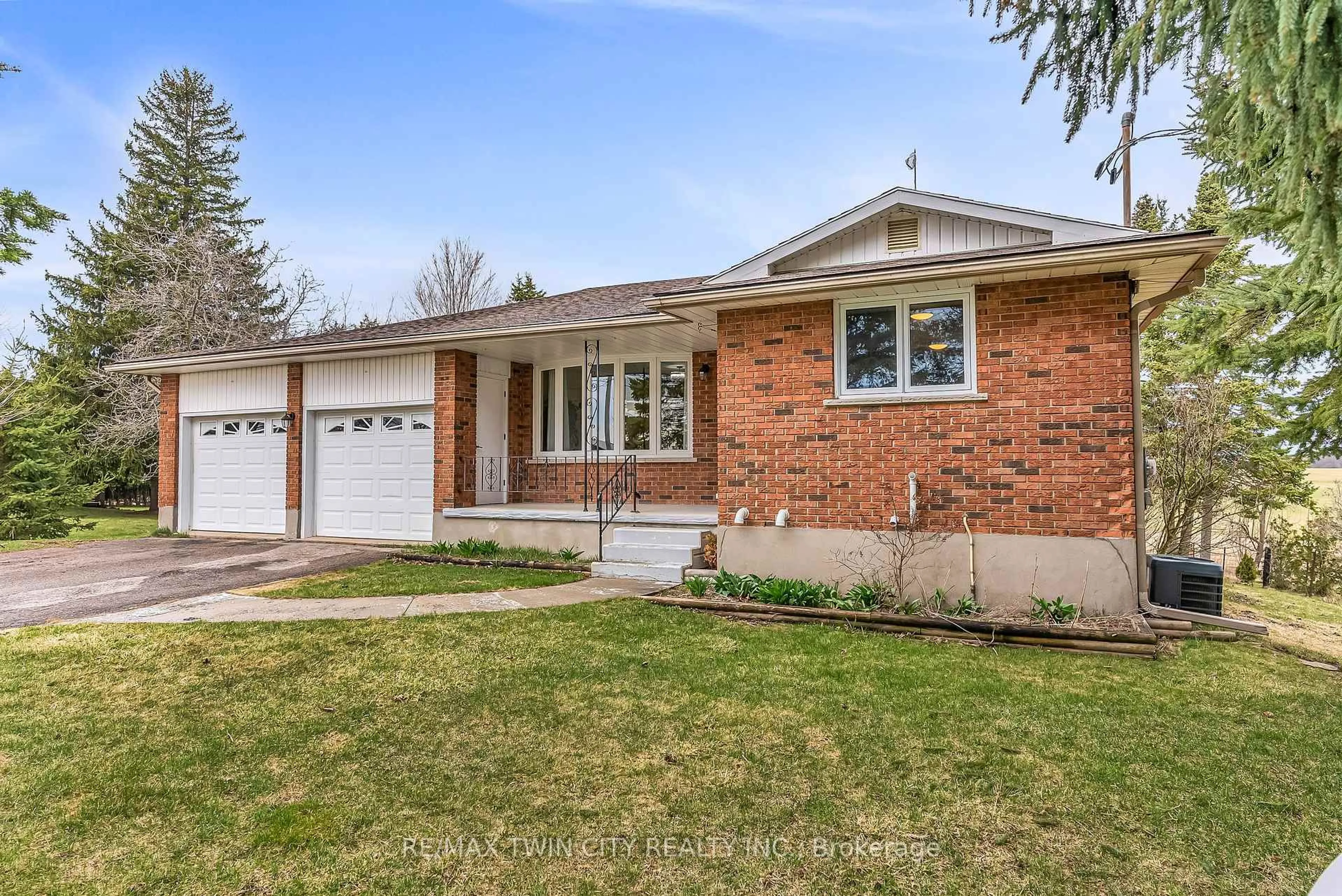 Home with brick exterior material, street for 7680 EIGHTH Line, Centre Wellington Ontario N1H 6J2