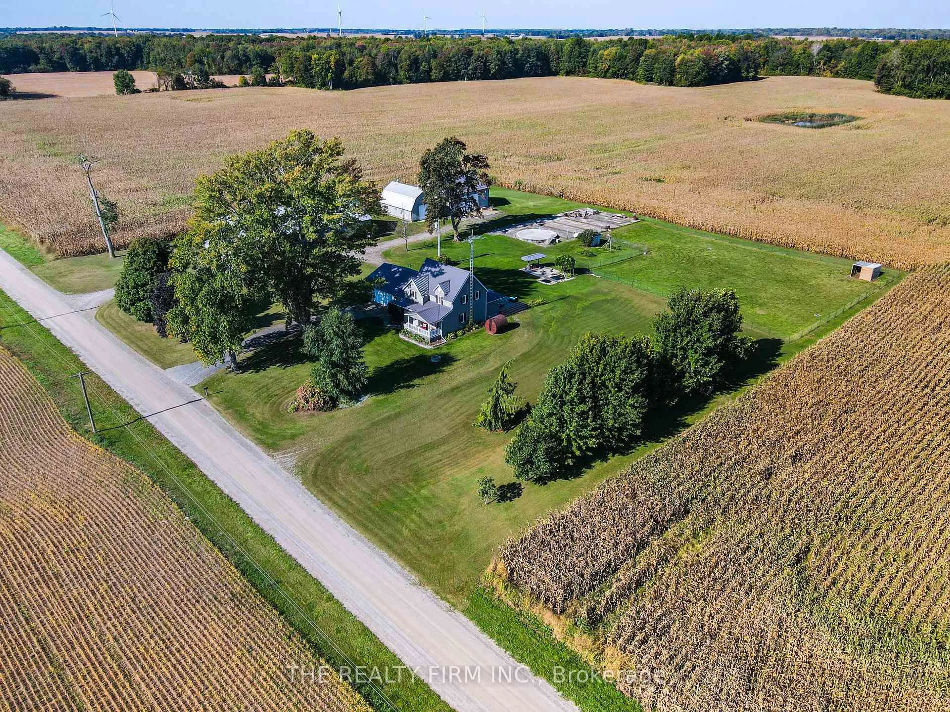 A pic from outside/outdoor area/front of a property/back of a property/a pic from drone, unknown for 20662 Marsh Line, West Elgin Ontario N0L 2C0