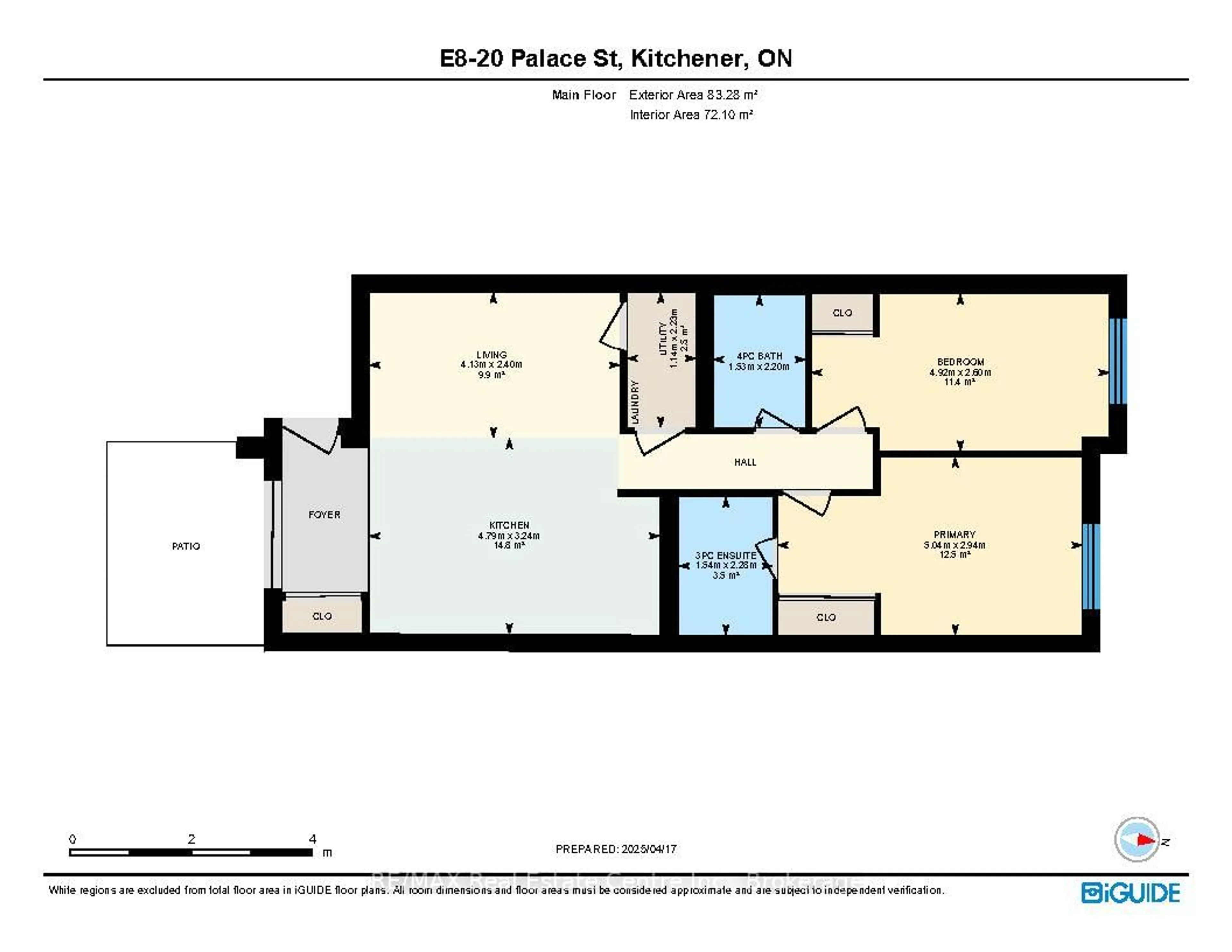 Floor plan for 20 Palace St, Kitchener Ontario N2E 0J3