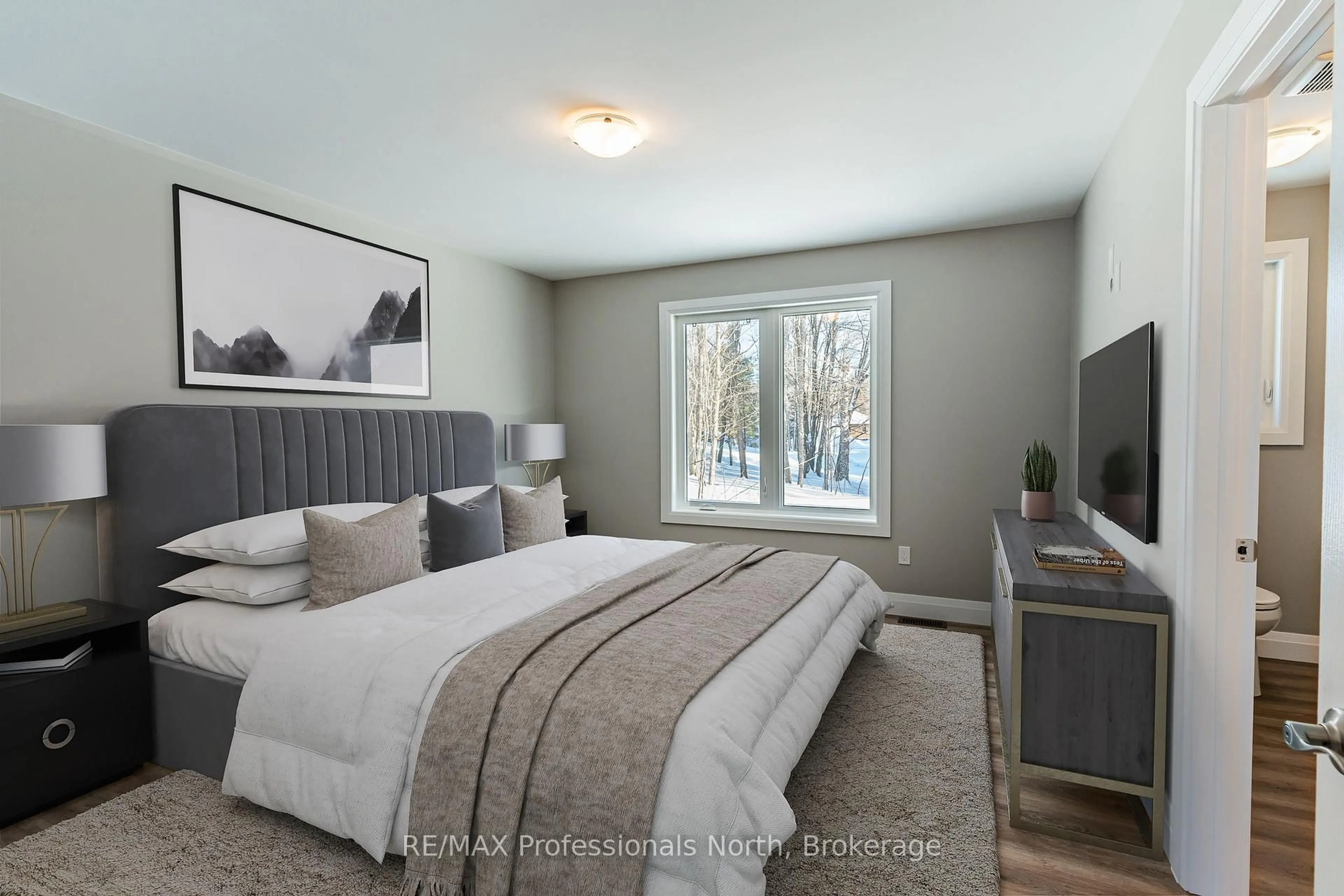 Bedroom with bed, unknown for 7 Marluc Ave, Minden Hills Ontario K0M 2K0
