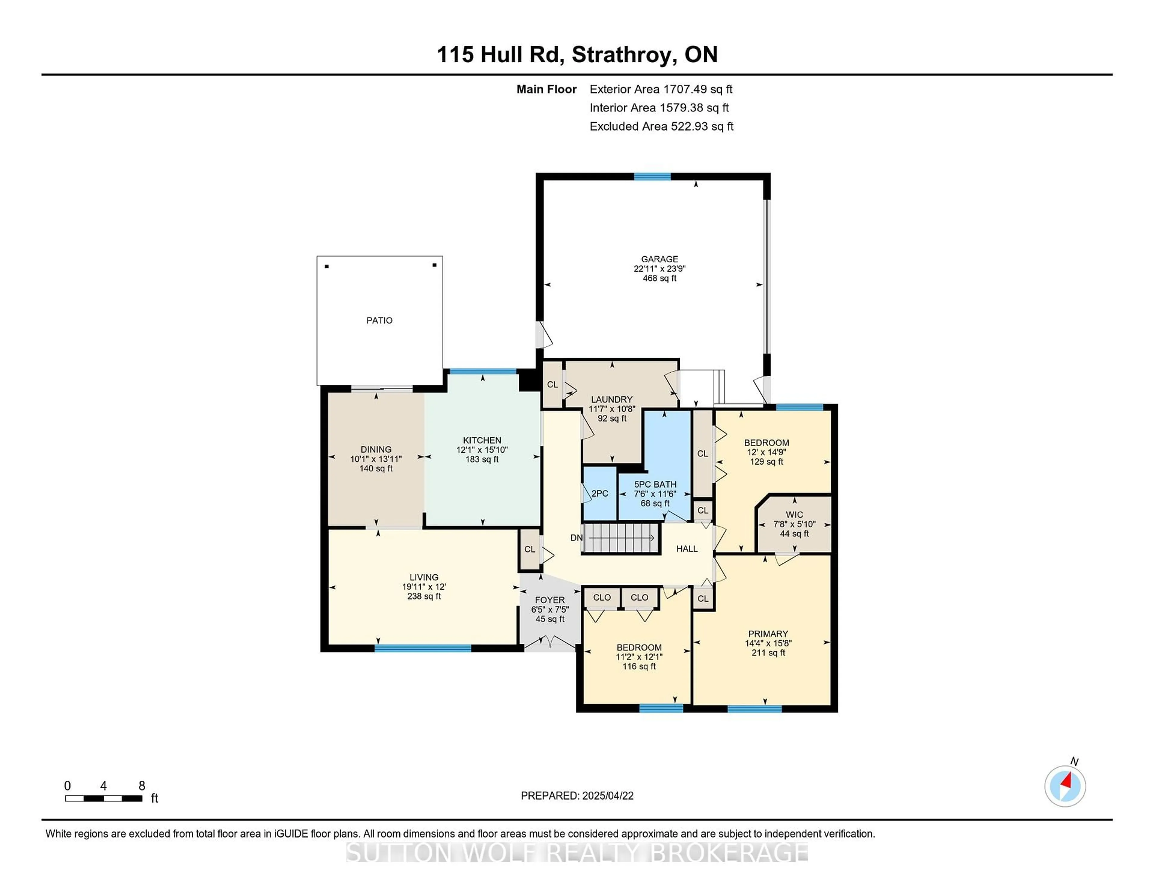 Floor plan for 115 Hull Rd, Strathroy-Caradoc Ontario N7G 2B7