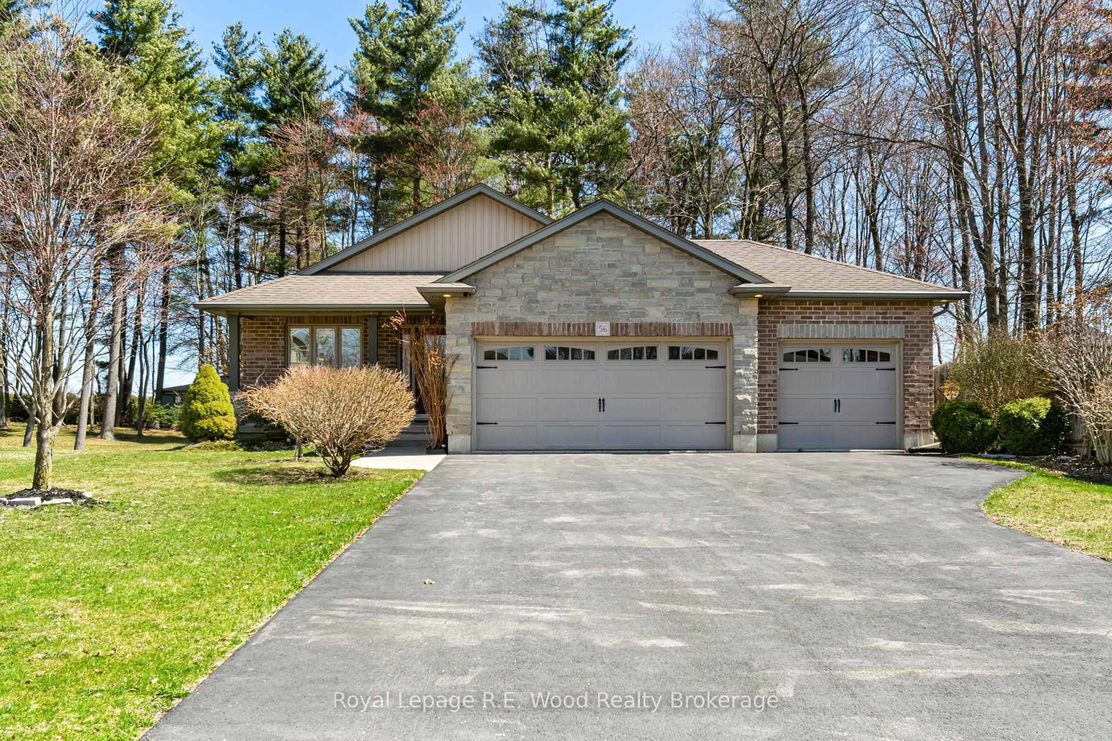 Home with brick exterior material, street for 56 Wintergreen Cres, Norfolk Ontario N4B 2W5