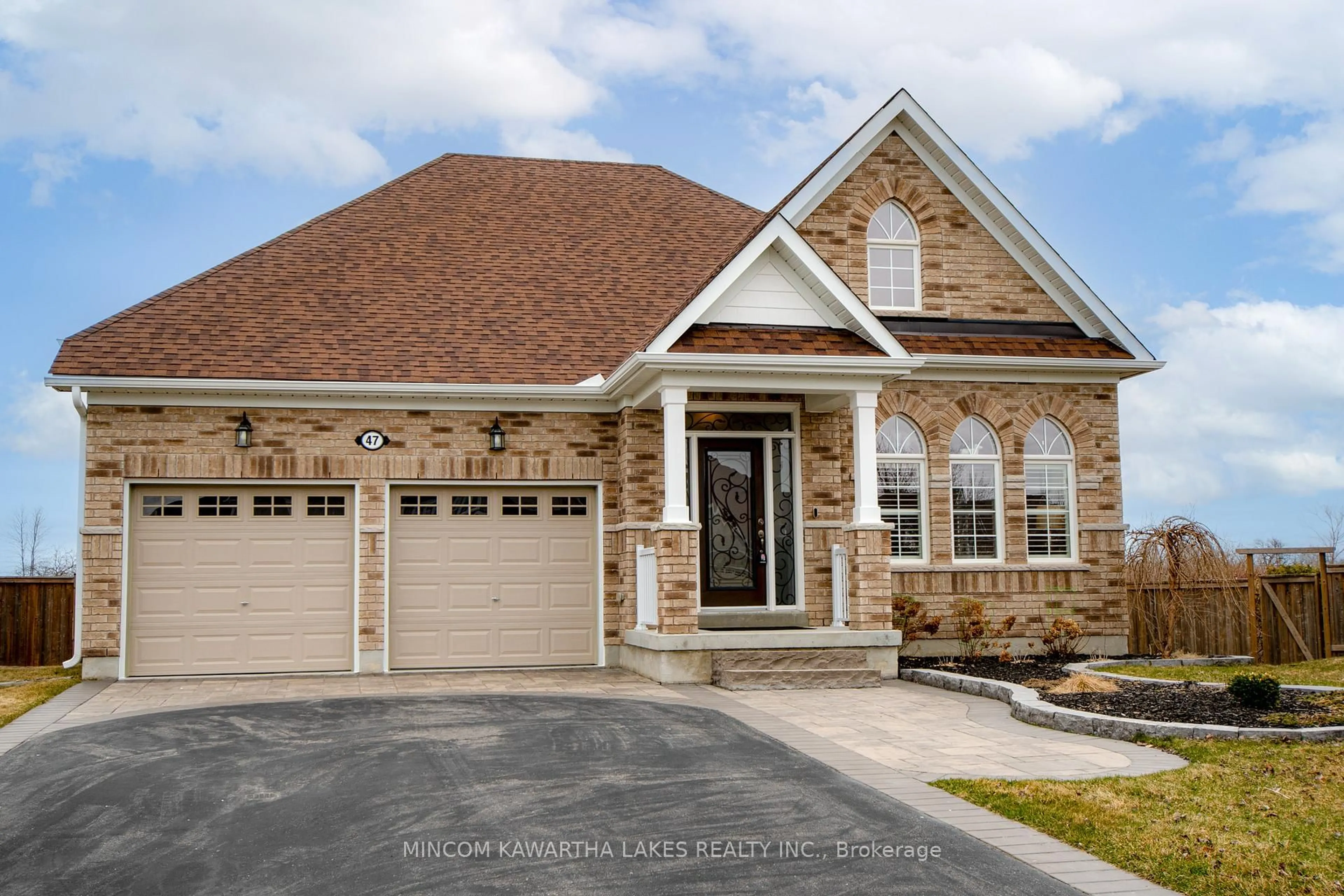 Home with brick exterior material, street for 47 Logan Lane, Kawartha Lakes Ontario K9V 1B8