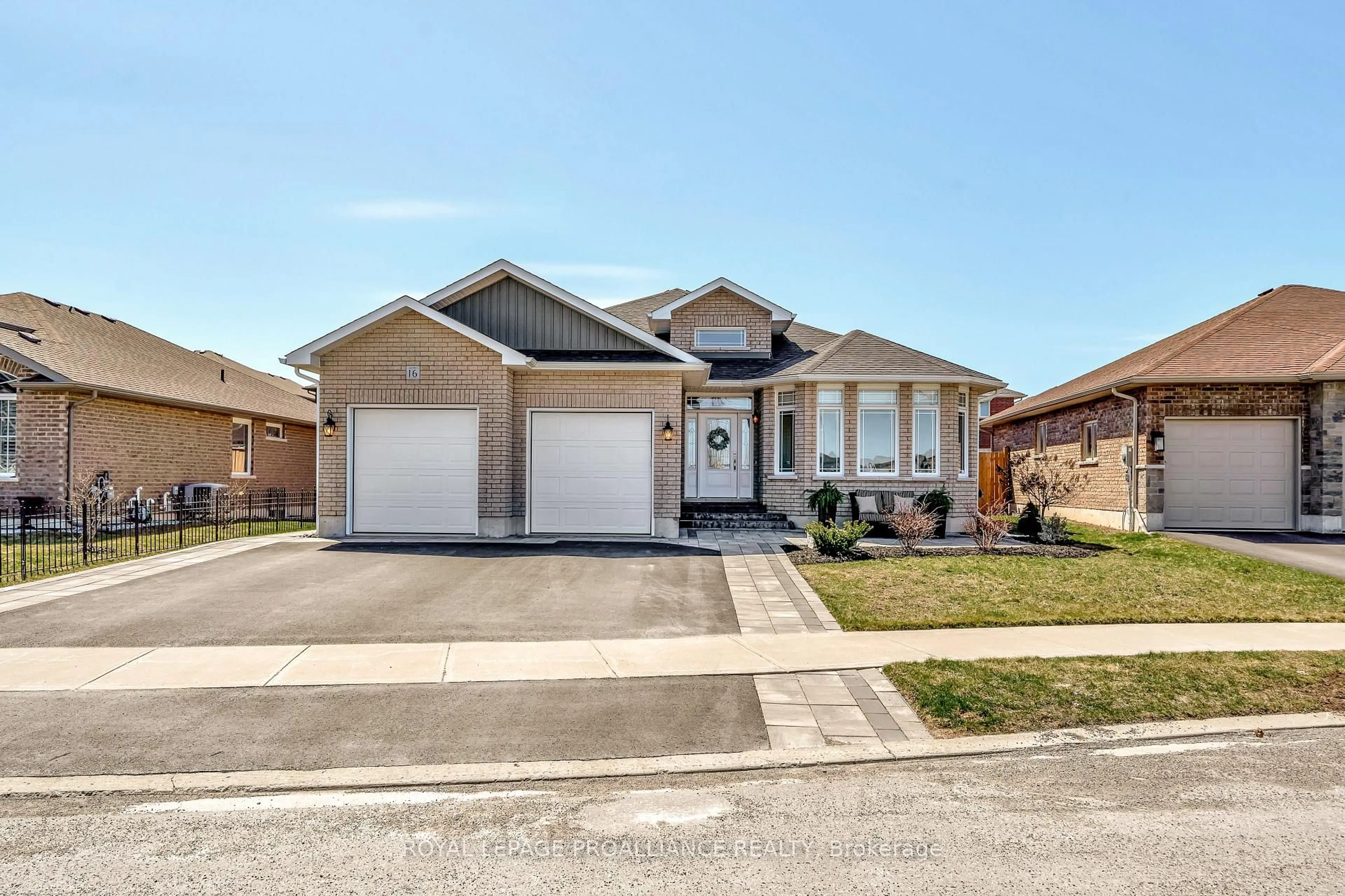 Home with brick exterior material, street for 16 Hummingbird Dr, Belleville Ontario K8N 0H7