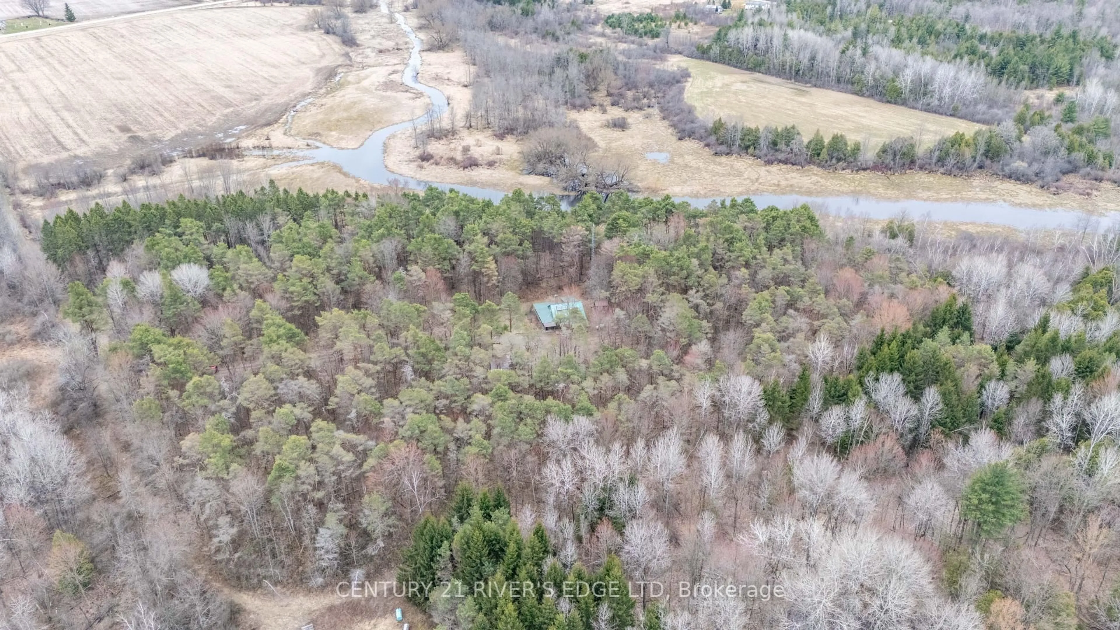 A pic from outside/outdoor area/front of a property/back of a property/a pic from drone, forest/trees view for 4370 Lords Mills Rd, Augusta Ontario K0E 1T0