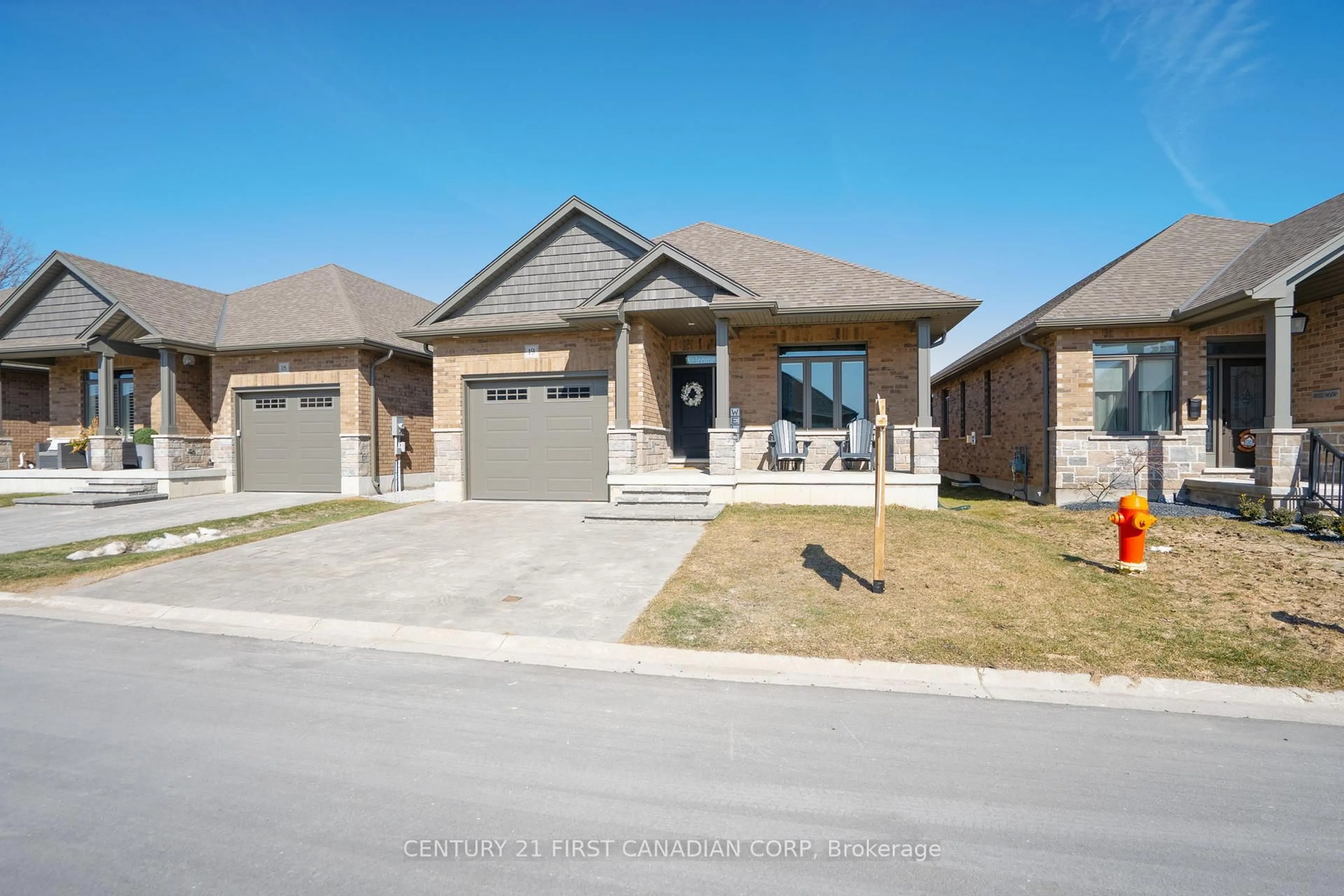 Home with brick exterior material, street for 159 Collins Way #19, Strathroy-Caradoc Ontario N7G 0G8