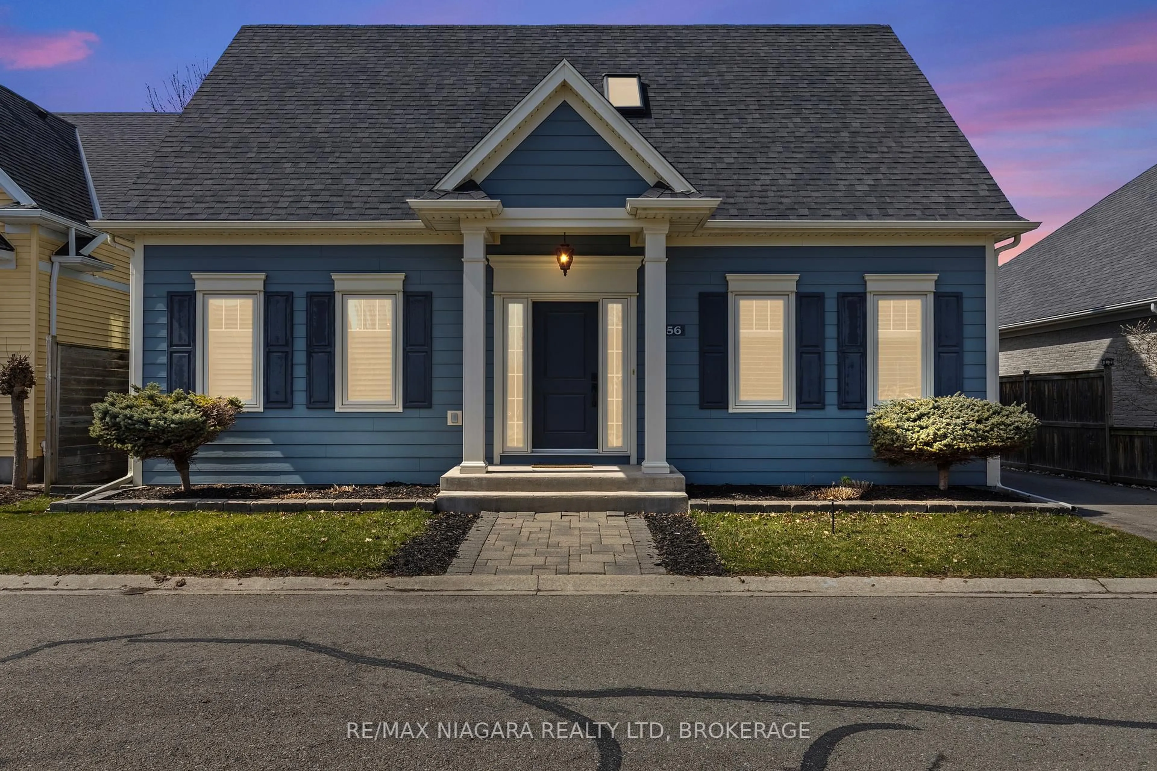 Home with vinyl exterior material, street for 56 PINOT Tr, Niagara-on-the-Lake Ontario L0S 1J0