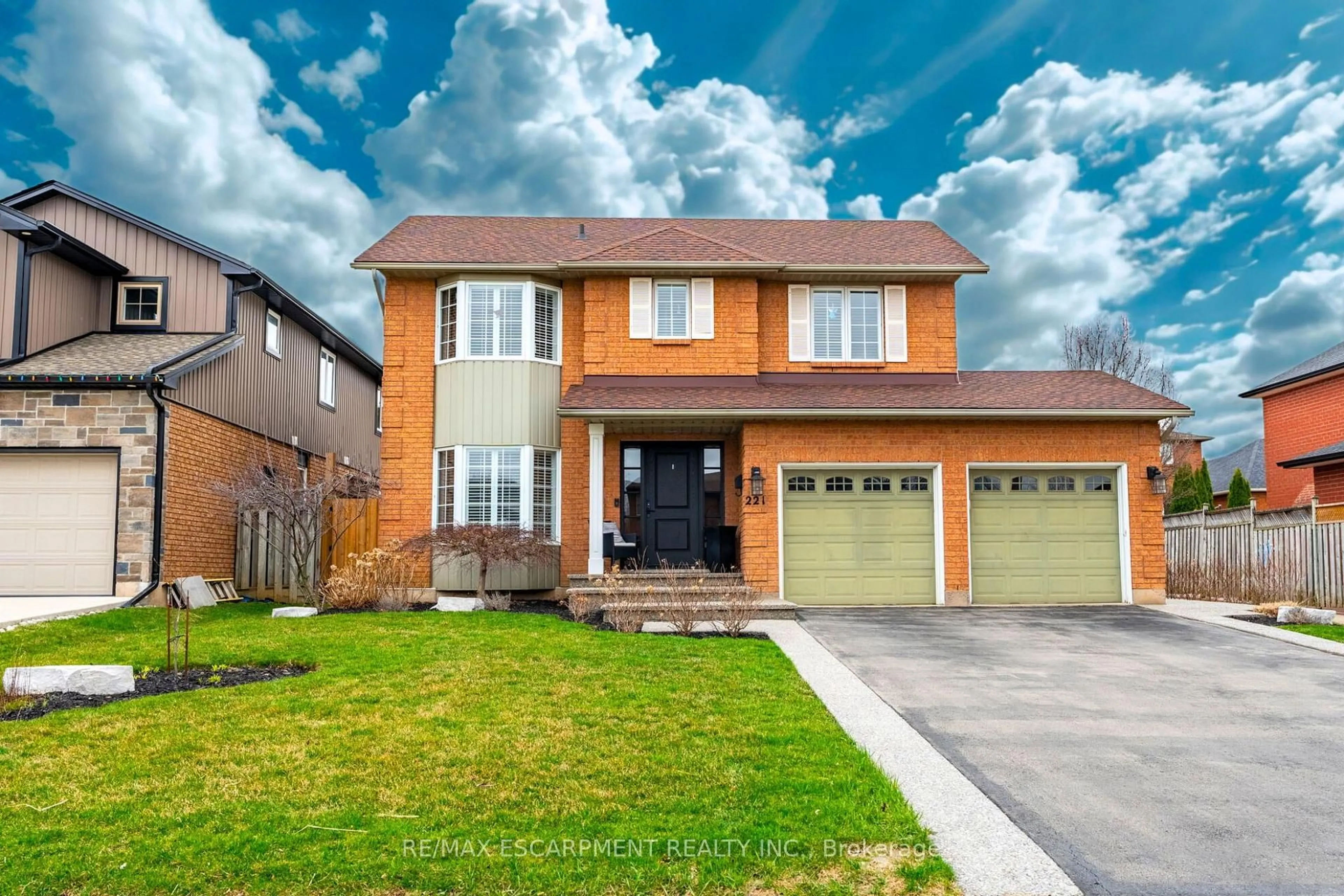 Home with brick exterior material, street for 221 Homebrook Dr, Hamilton Ontario L0R 1W0