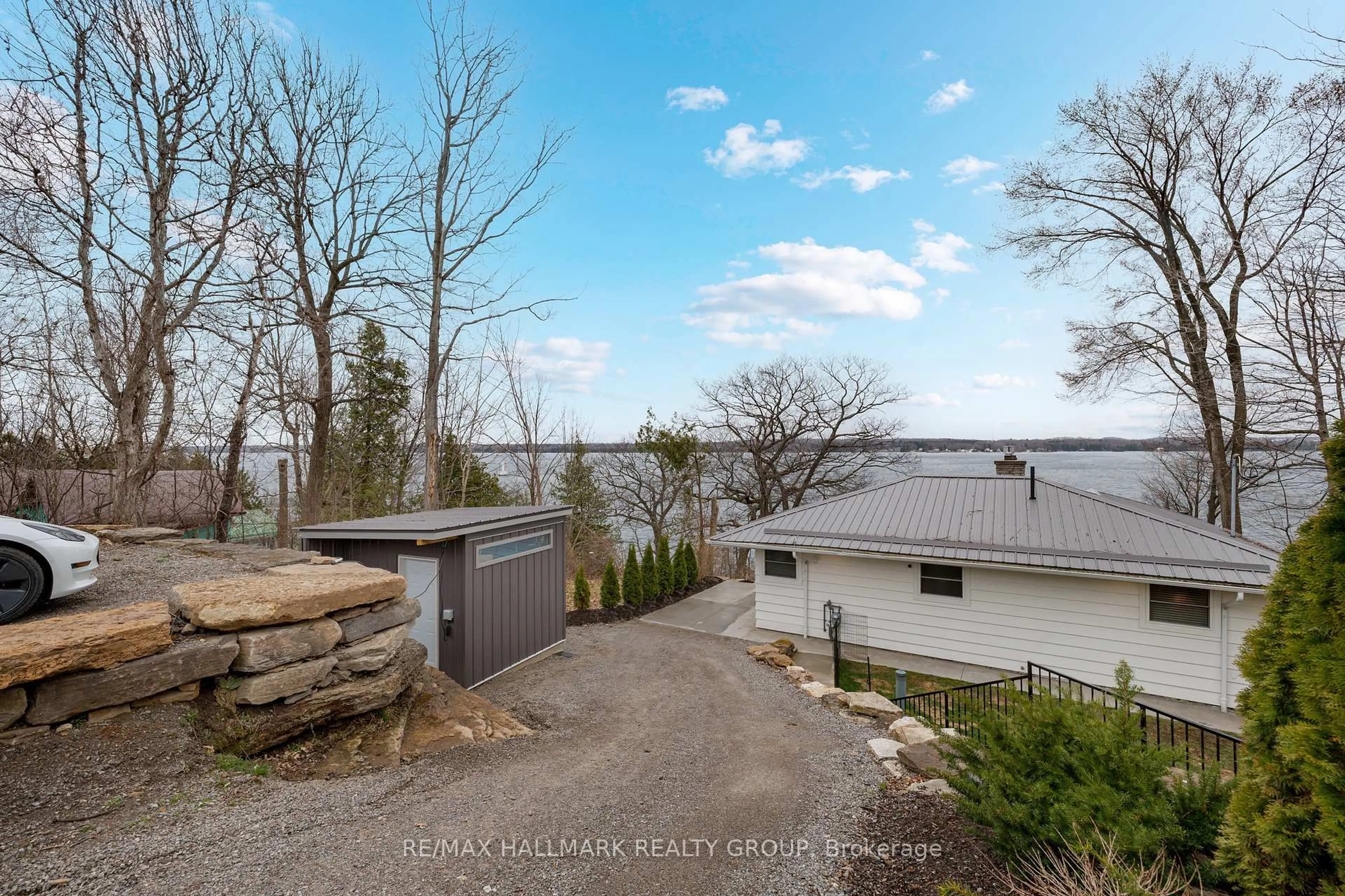 A pic from outside/outdoor area/front of a property/back of a property/a pic from drone, water/lake/river/ocean view for 197 Brockmere Cliff Rd, Elizabethtown-Kitley Ontario K6V 5T3