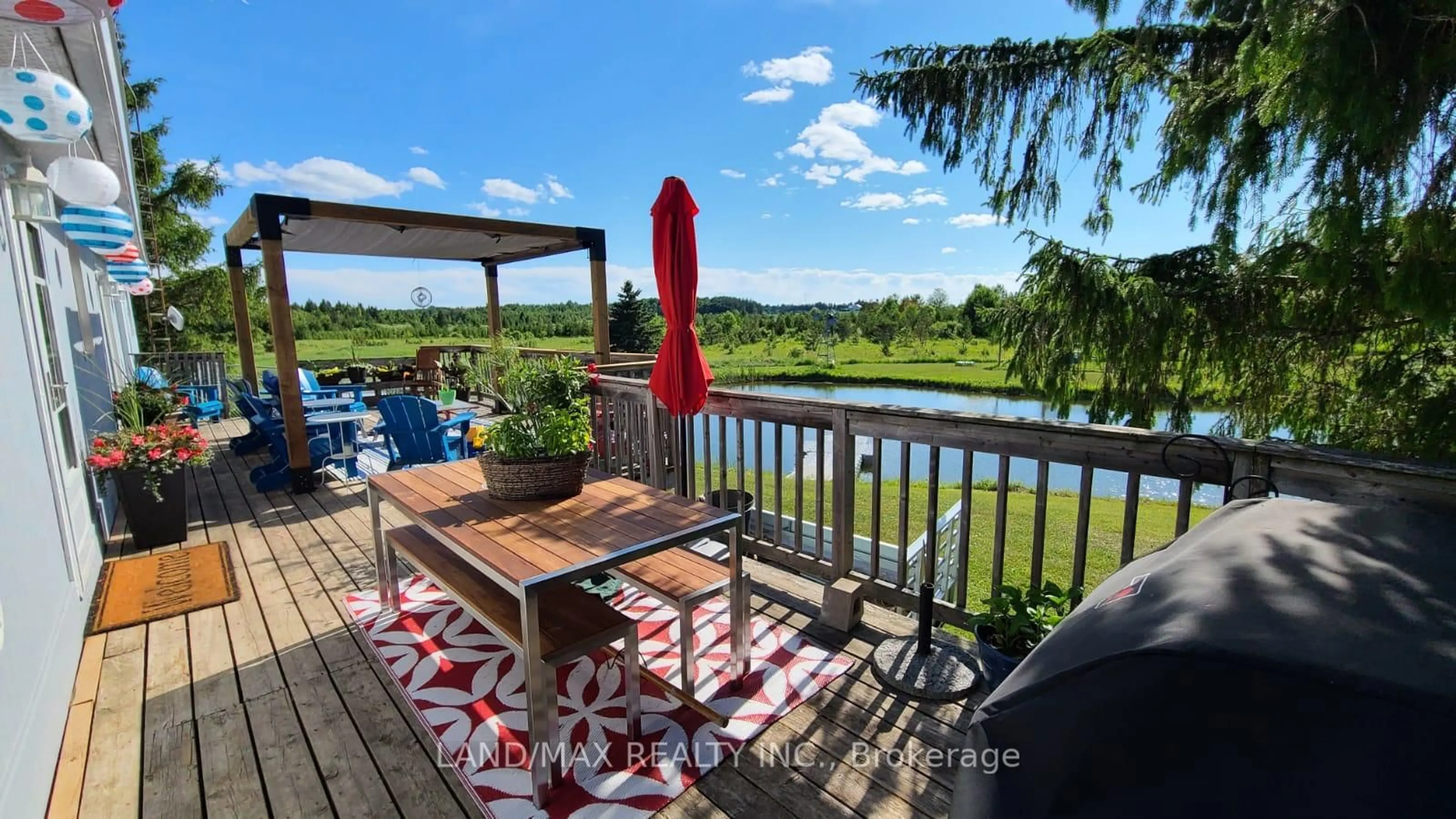 Patio, water/lake/river/ocean view for 516236 County Rd 124 N/A, Melancthon Ontario L9V 1V1