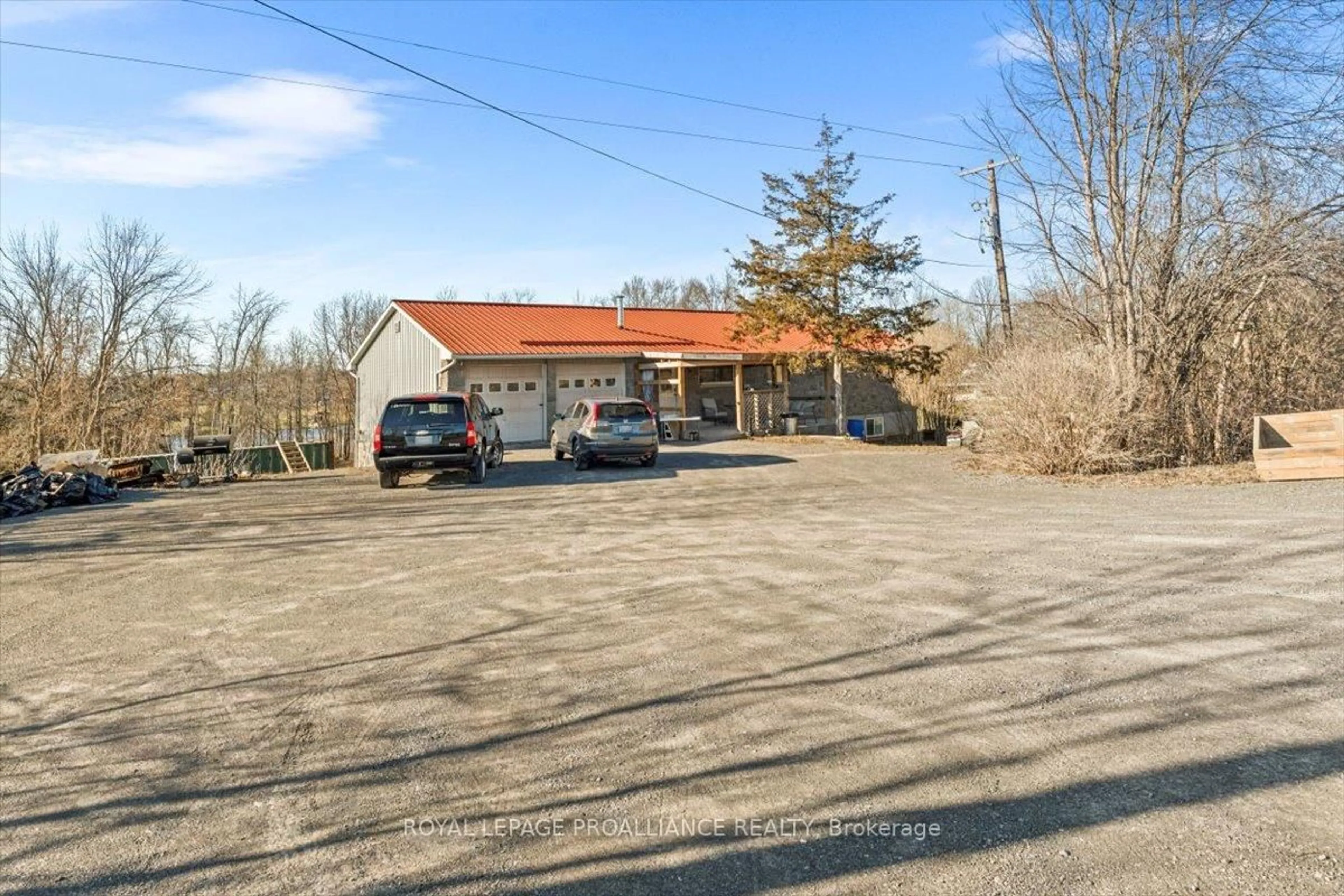 A pic from outside/outdoor area/front of a property/back of a property/a pic from drone, street for 6301 Old Highway 2 N/A, Shannonville Ontario K0K 3A0